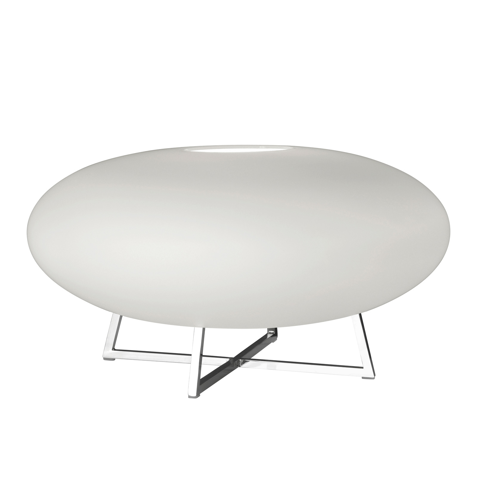 Villeroy & Boch Marseille LED table lamp Ø 40 cm, for Living / Dining Room, metal, glass, 12 W, energy efficiency: A+, H: 22 cm