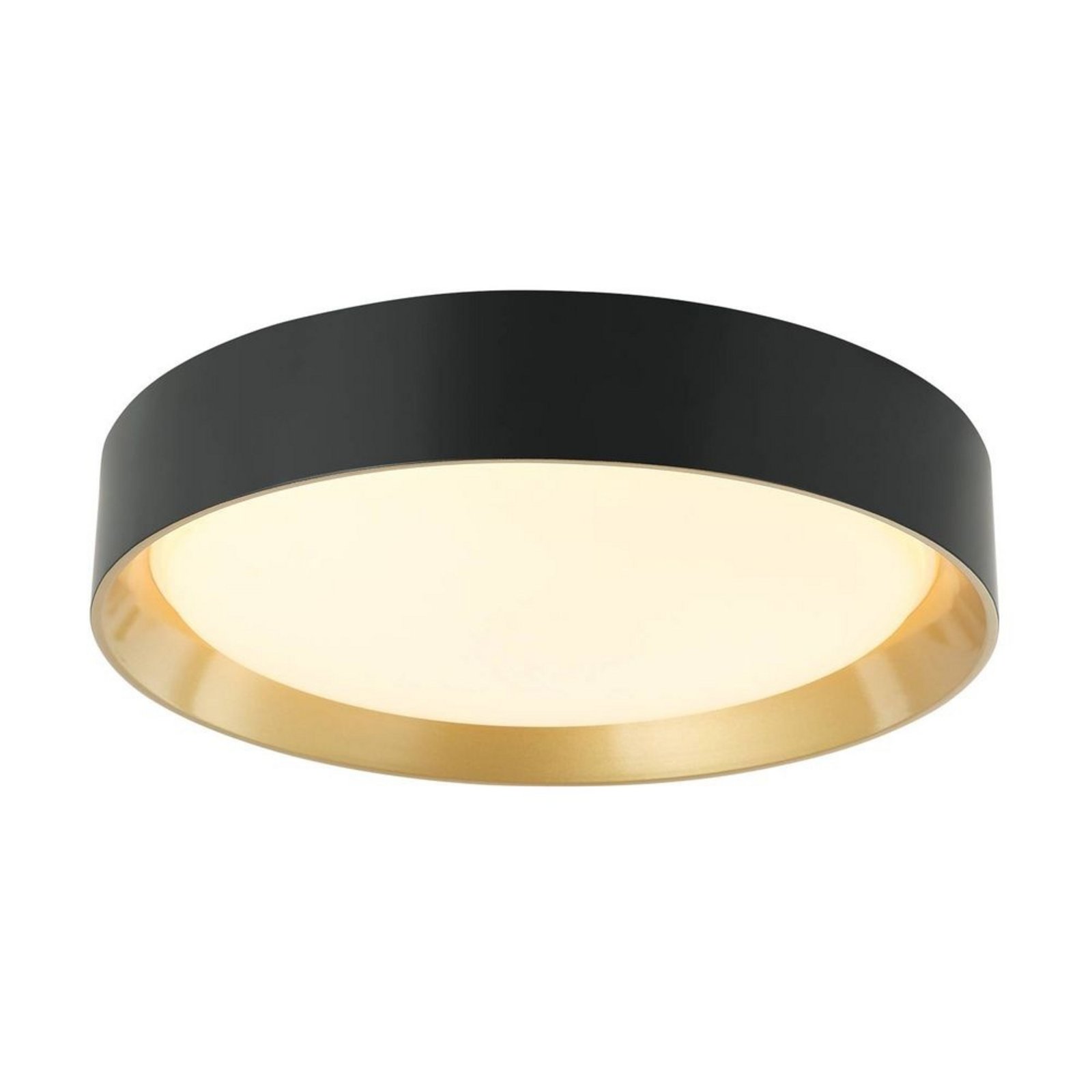 Kambia LED Plafonieră Ø55 Black/Gold - Lindby