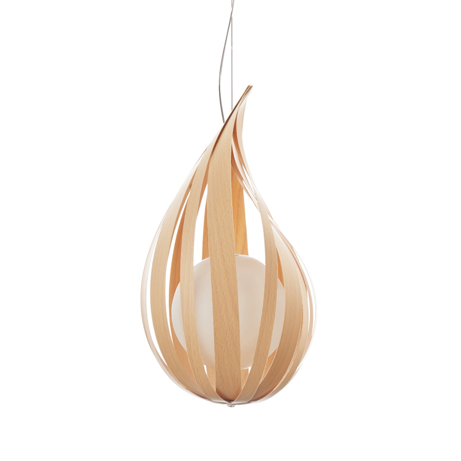 LZF Raindrop medium Hängeleuchte in Holzdesign