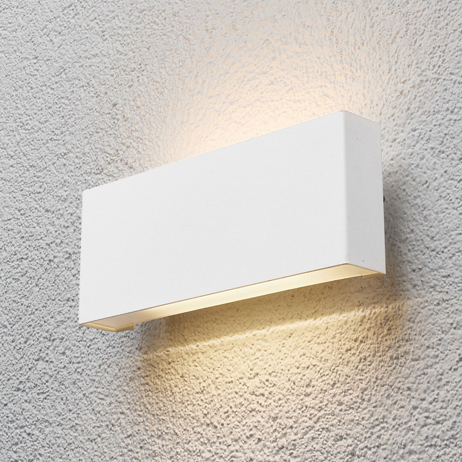 Safira - LED-buitenwandlamp in het wit