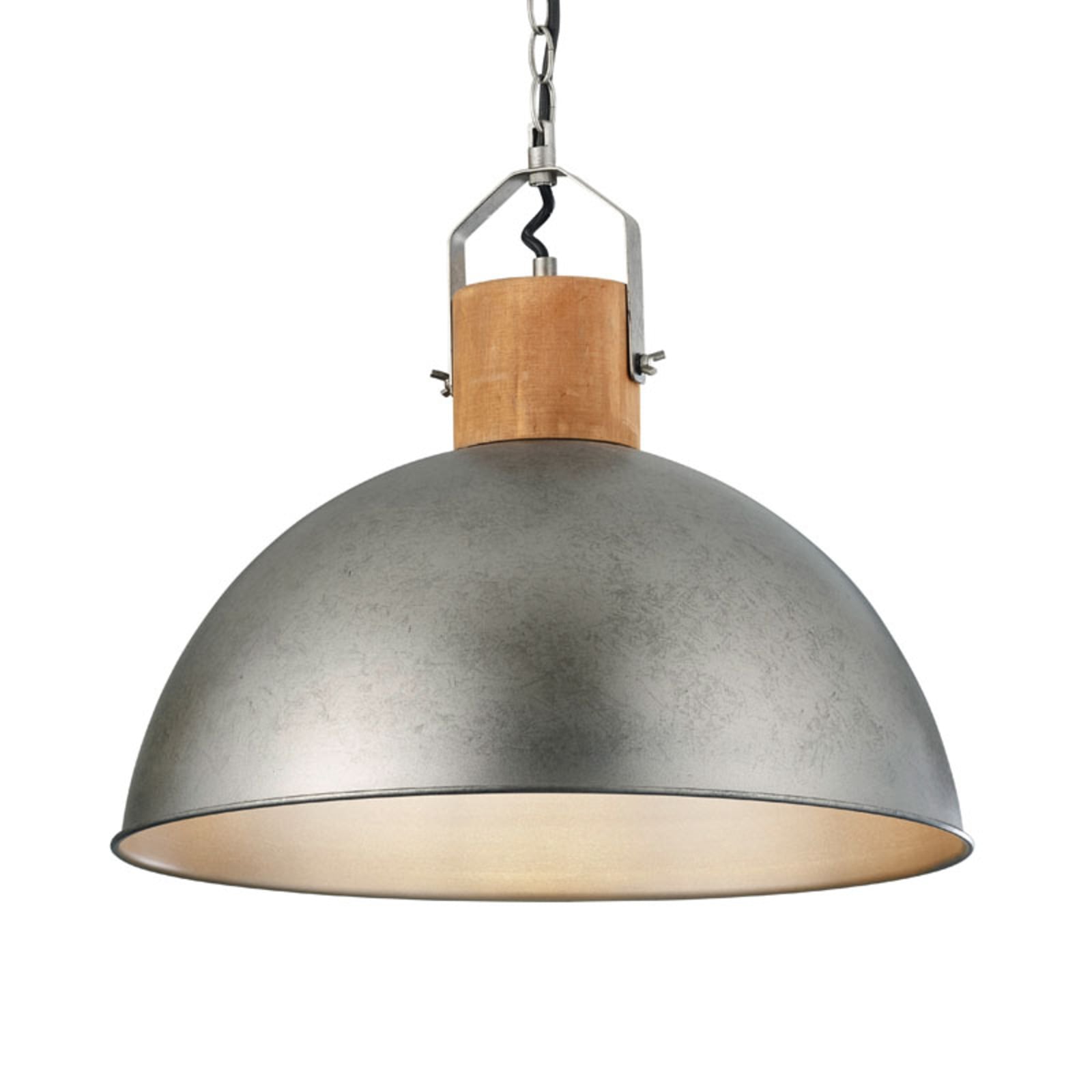 Trio Lighting Delhi pendant lamp in an industrial design, 1-bulb, for Living / Dining Room, metal, E27, 60 W, energy efficiency: A++