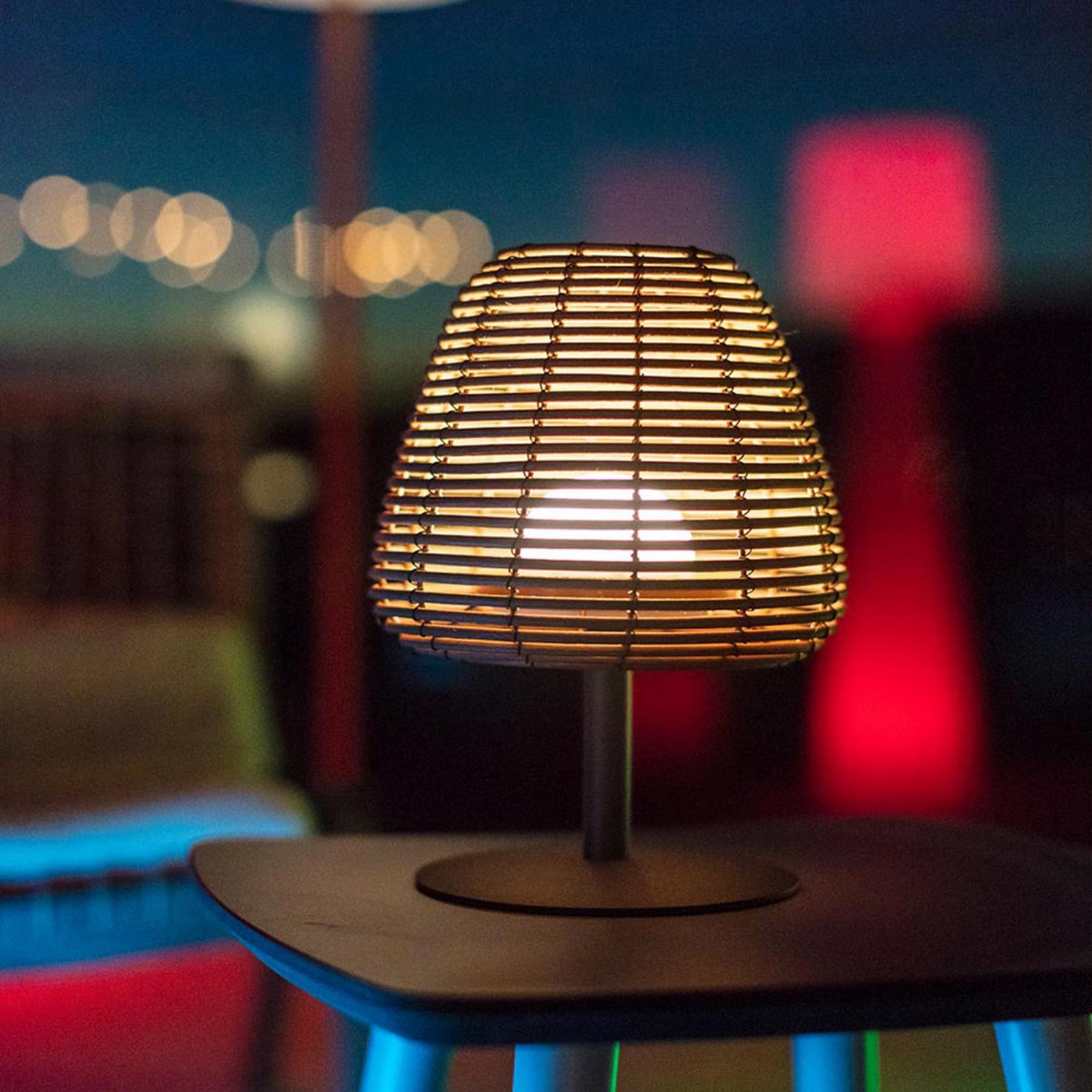 Boheme LED tölthető asztali világítás, sötét szürke/barna, magasság 25 cm Boheme LED tölthető asztali világítás, sötét szürke/barna, magasság 25 cm