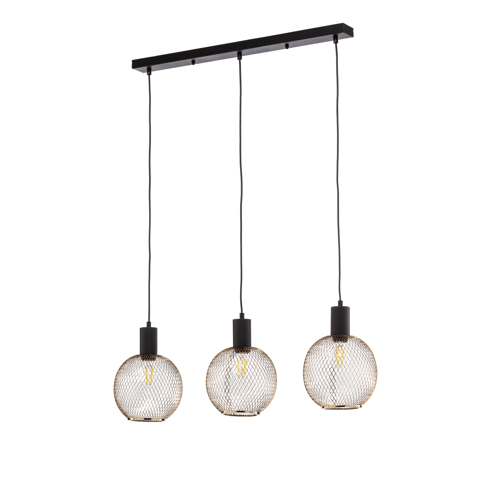 Seka hanging light, linear, 3-bulb