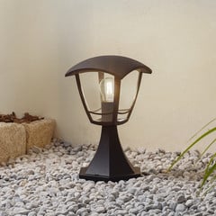 Lindby Isidoro állólámpa, fekete, magasság 28 cm, műanyag