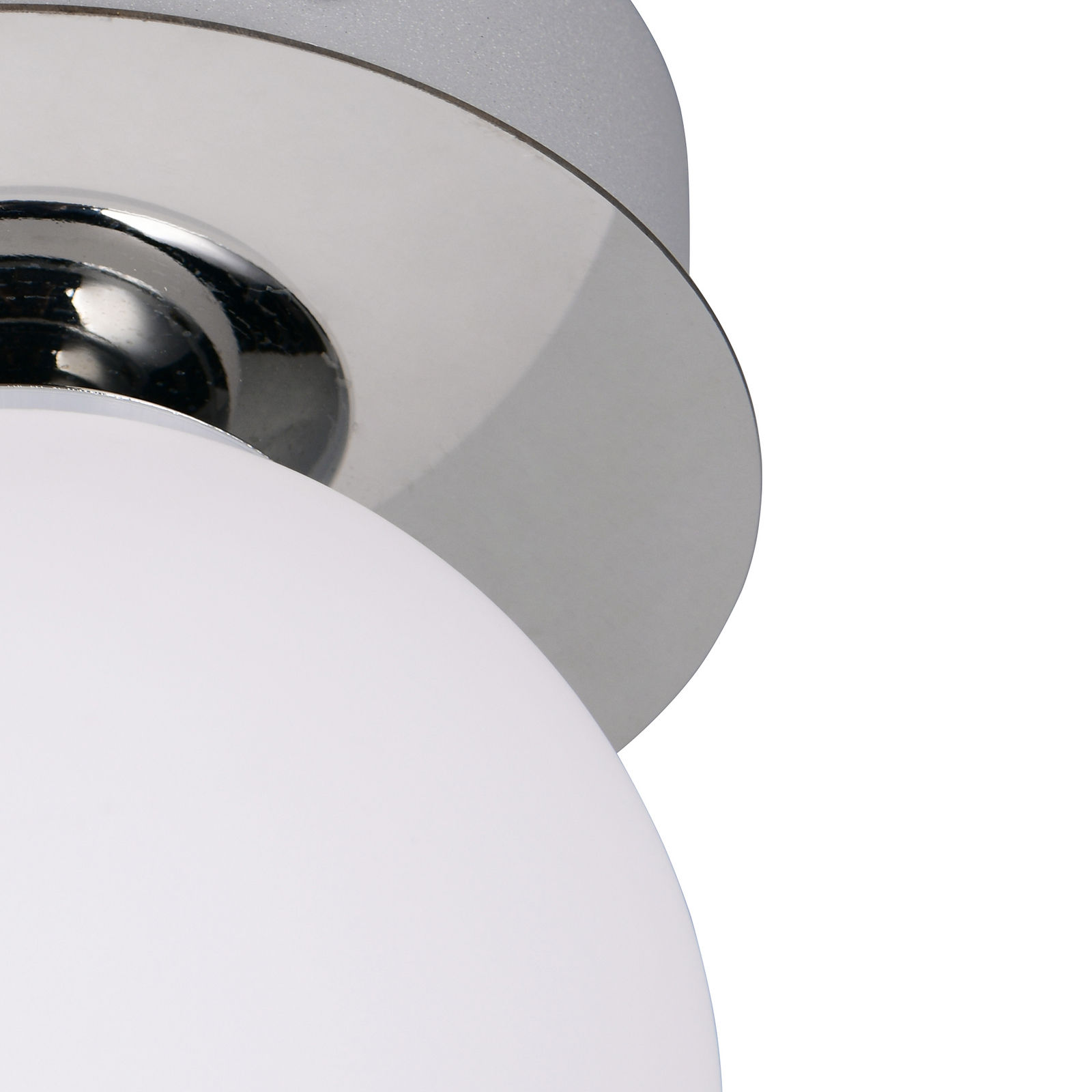 Sienas lampa „Alfio“, Ø 11 cm, hroma krāsā, metāls/stikls, IP44 Sienas lampa „Alfio“, Ø 11 cm, hroma krāsā, metāls/stikls, IP44