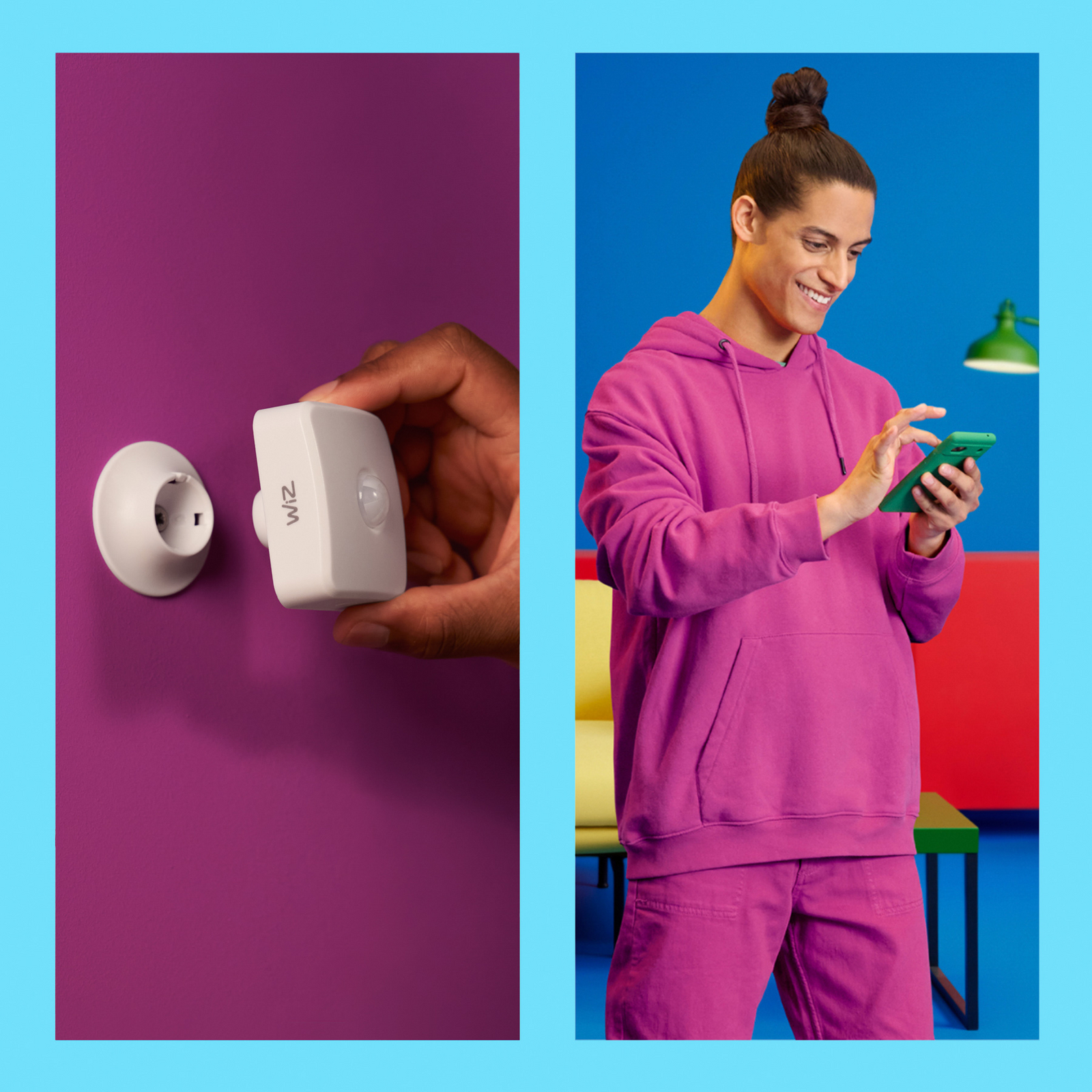 WiZ Wireless Sensor w/Batteries - WiZ