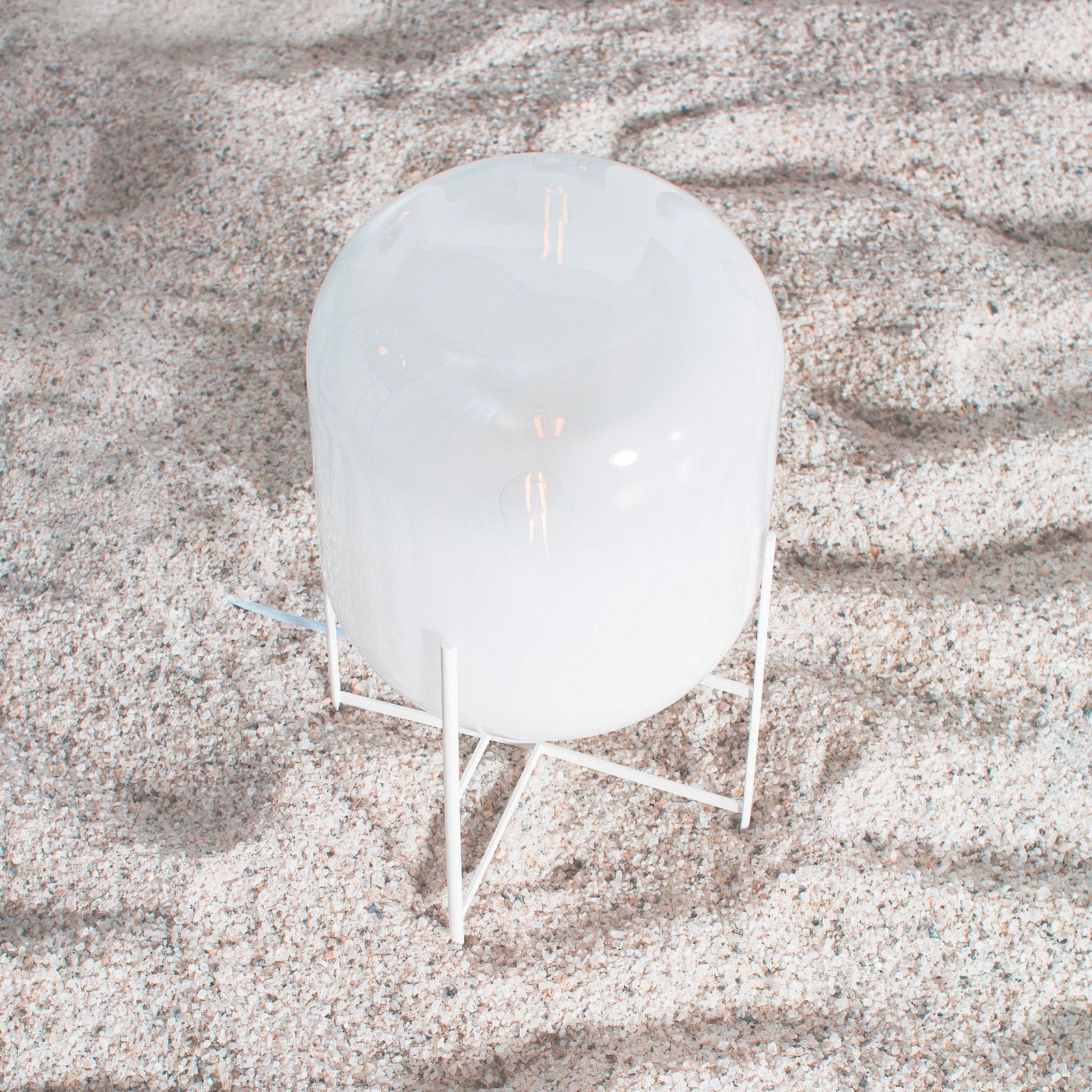 pulpo GmbH pulpo lampă de masă Oda Small alb/alb înălțime 45 cm - Camera de zi / sufragerie - design - Sticlă