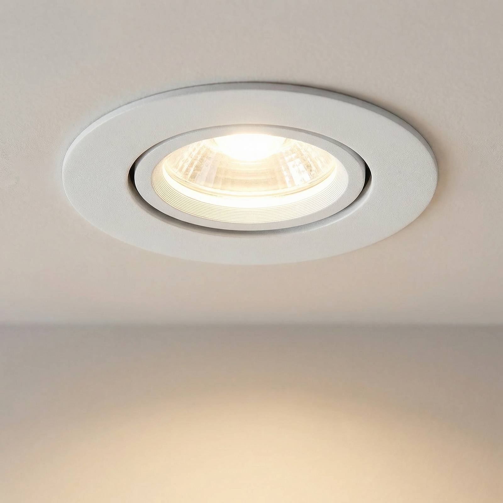 MEGATRON Decoclic GU10/GU5.3 LED recessed spotlight, round, white
