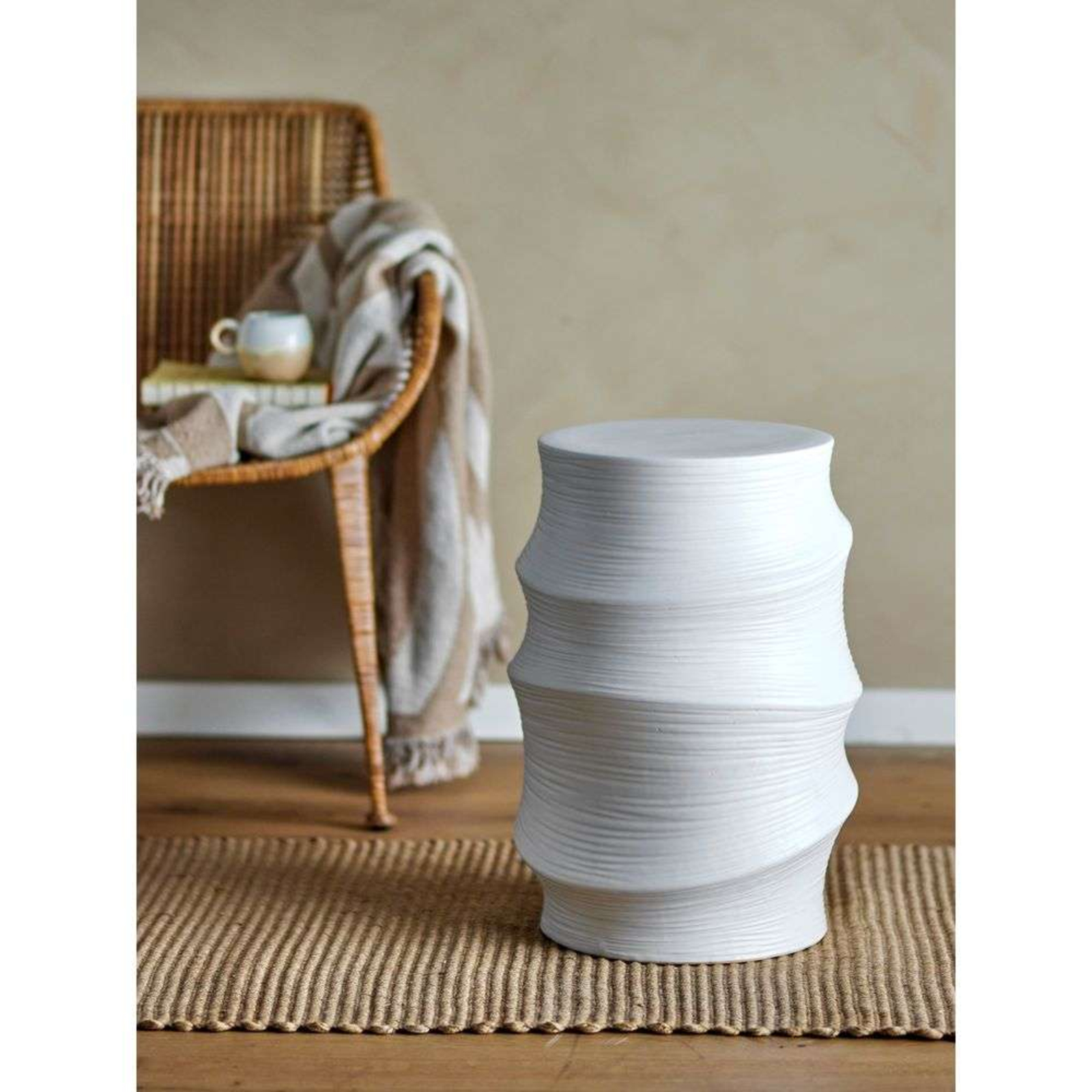 Volise Side Table White - Bloomingville