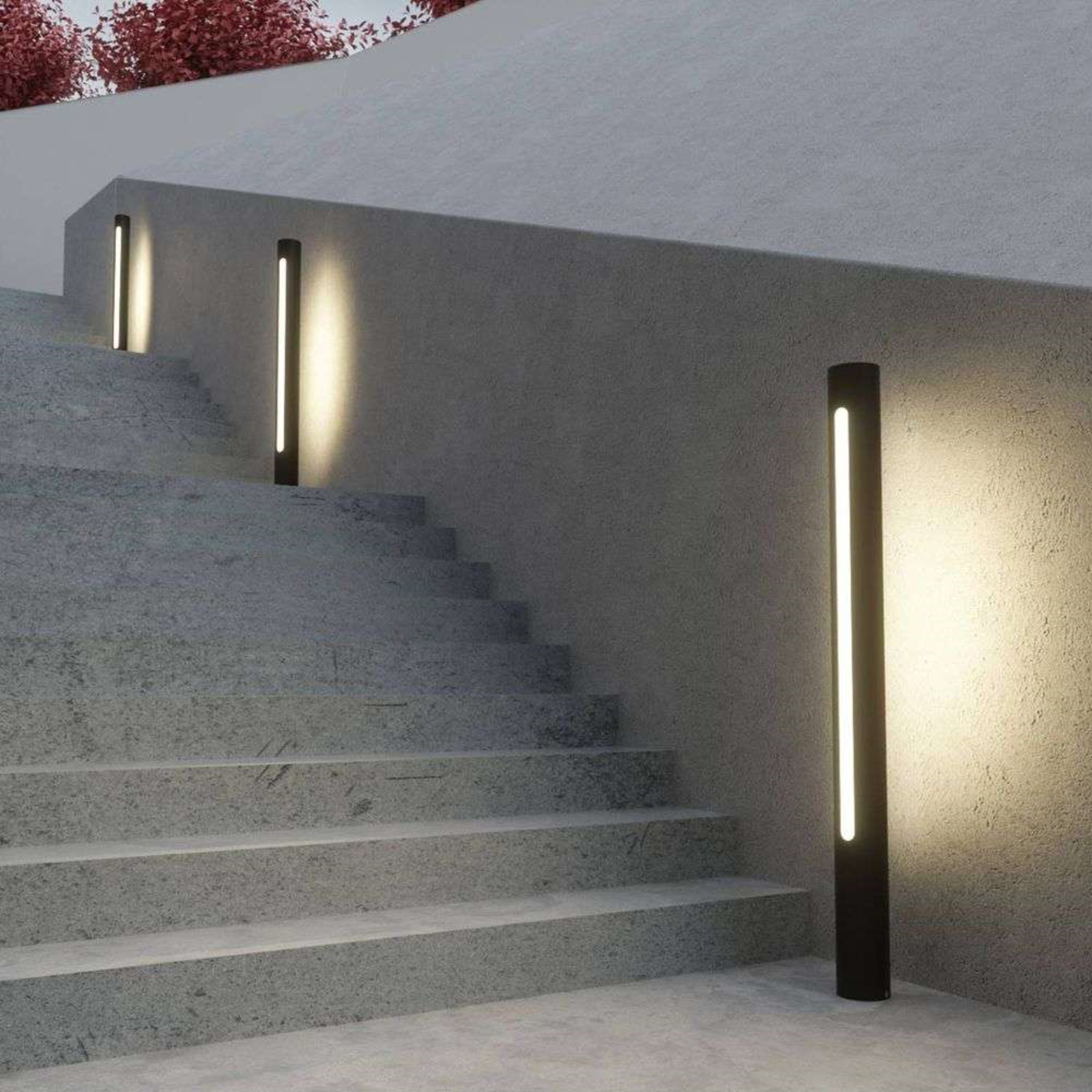 Tomas Buiten Tuinlamp H75 Dark Grey/White - Lucande