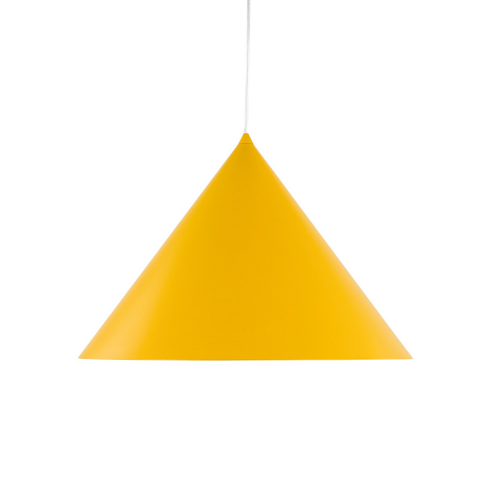 Závěsné světlo Cono, 1 žárovka, Ø 50 cm, žluté, E27