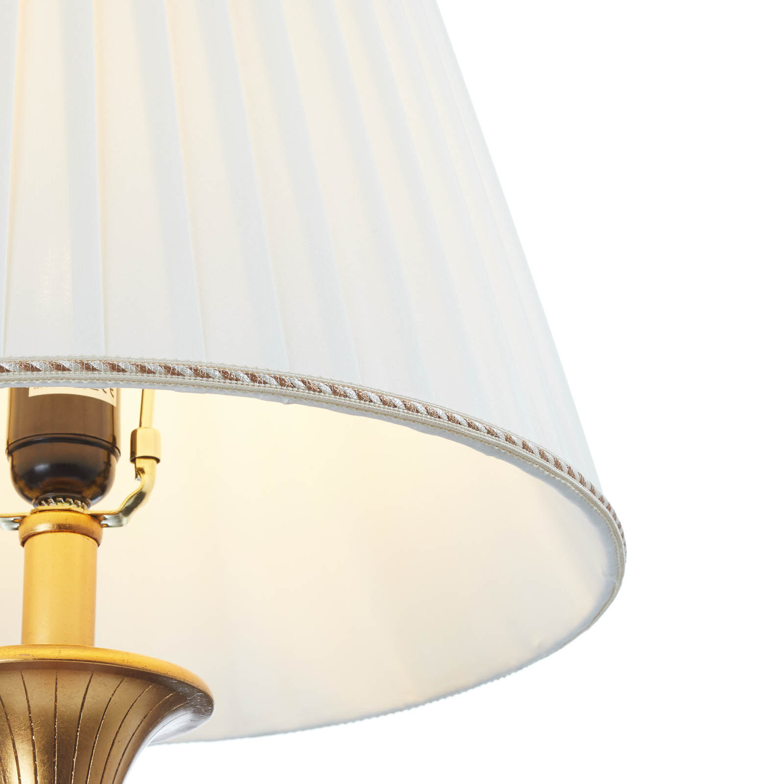 Donata Floor Lamp Stylish with Pleated Shade | Lights.co.uk