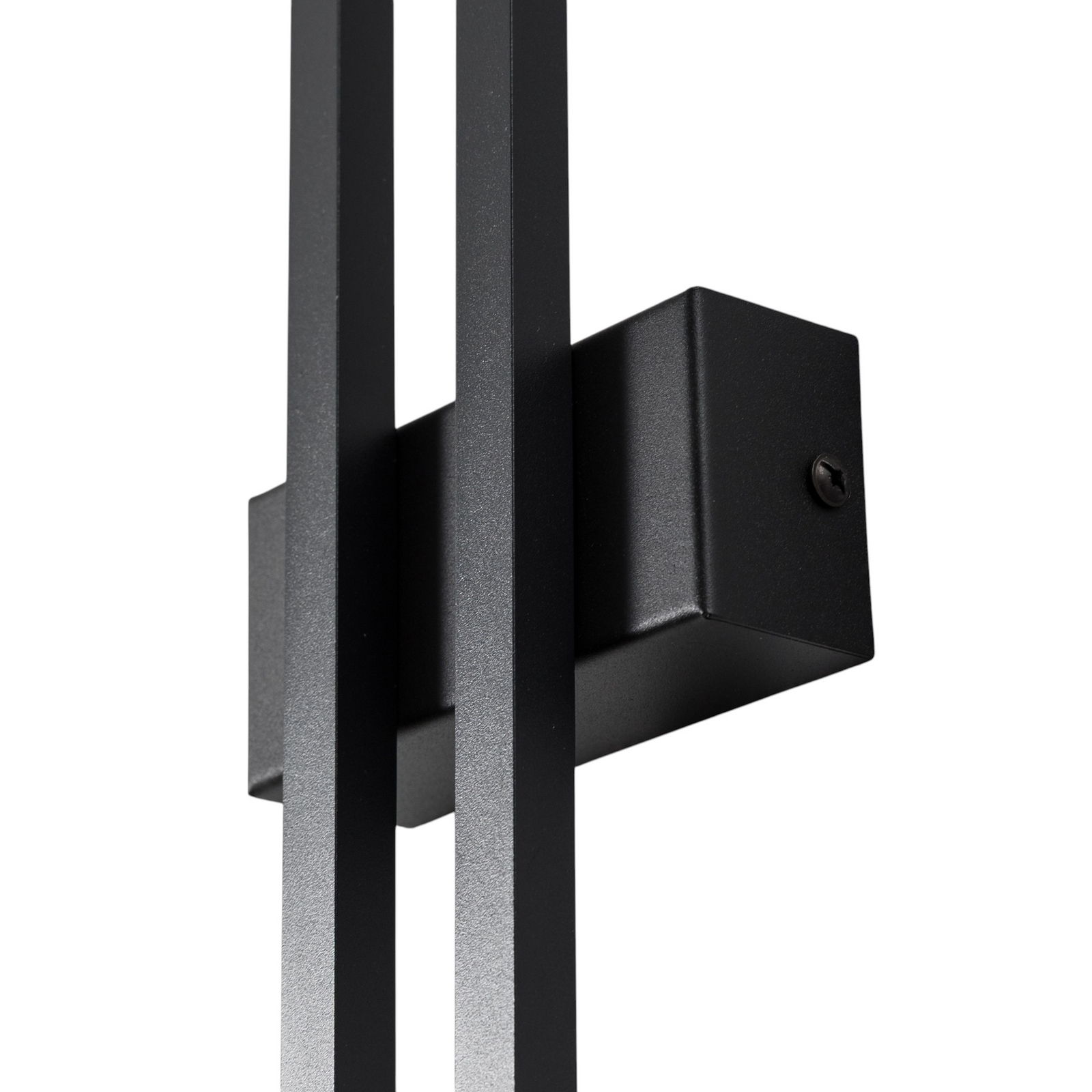Applique murale LED Flash, noir, hauteur 90 cm, métal à 2 lampes