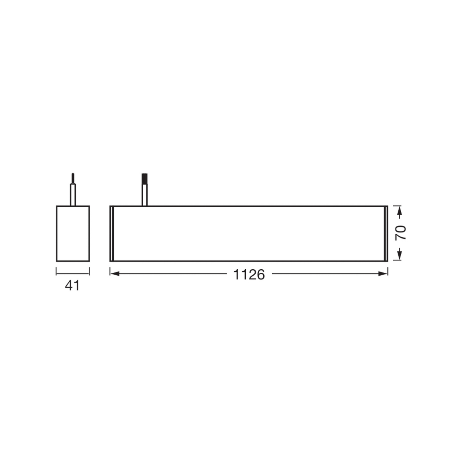 OSRAM LED-Hängelampe Office line Cuboid weiß 4.000 K DIM