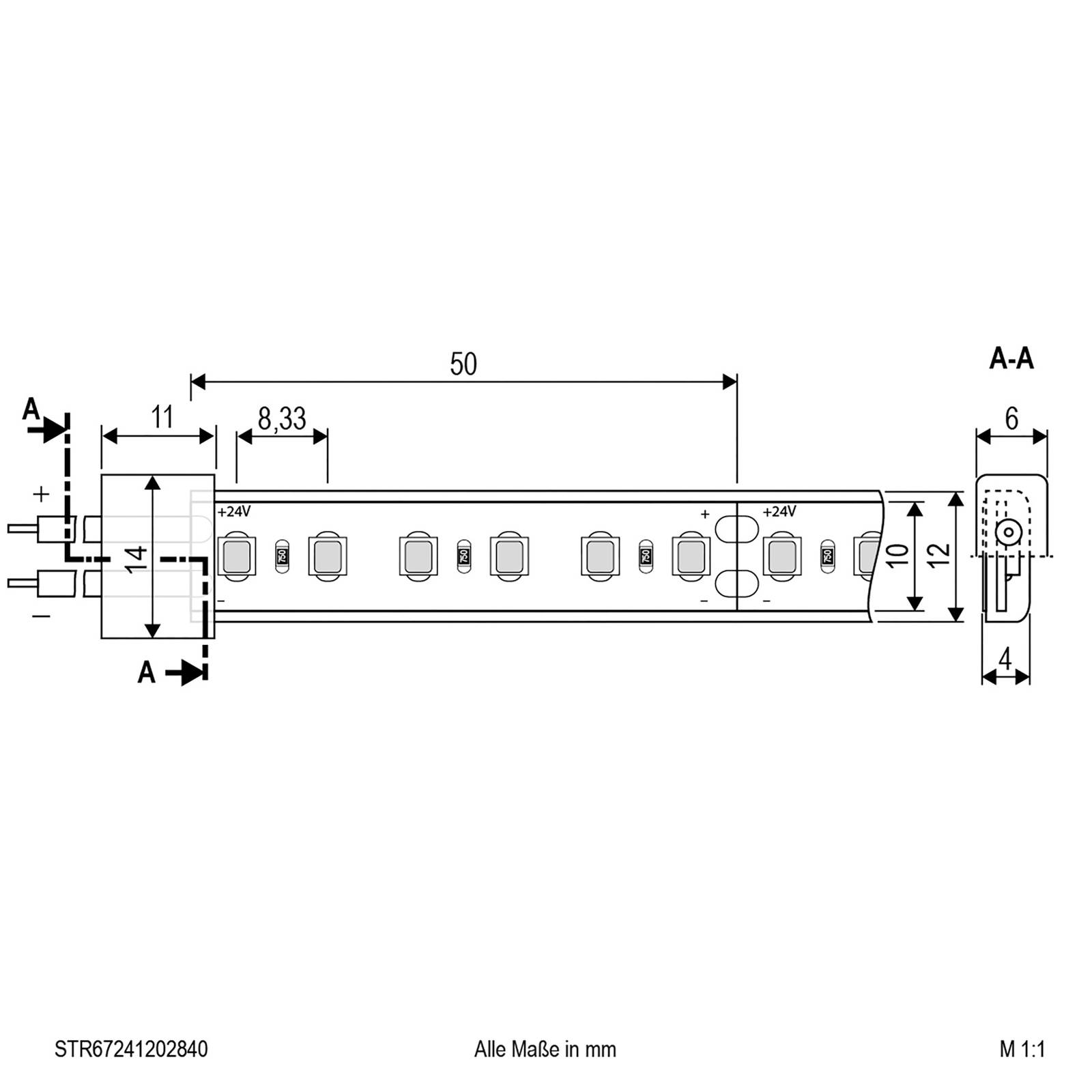 EVN STR6724 LED-Strip IP67 5m 72W 4.000K günstig online kaufen