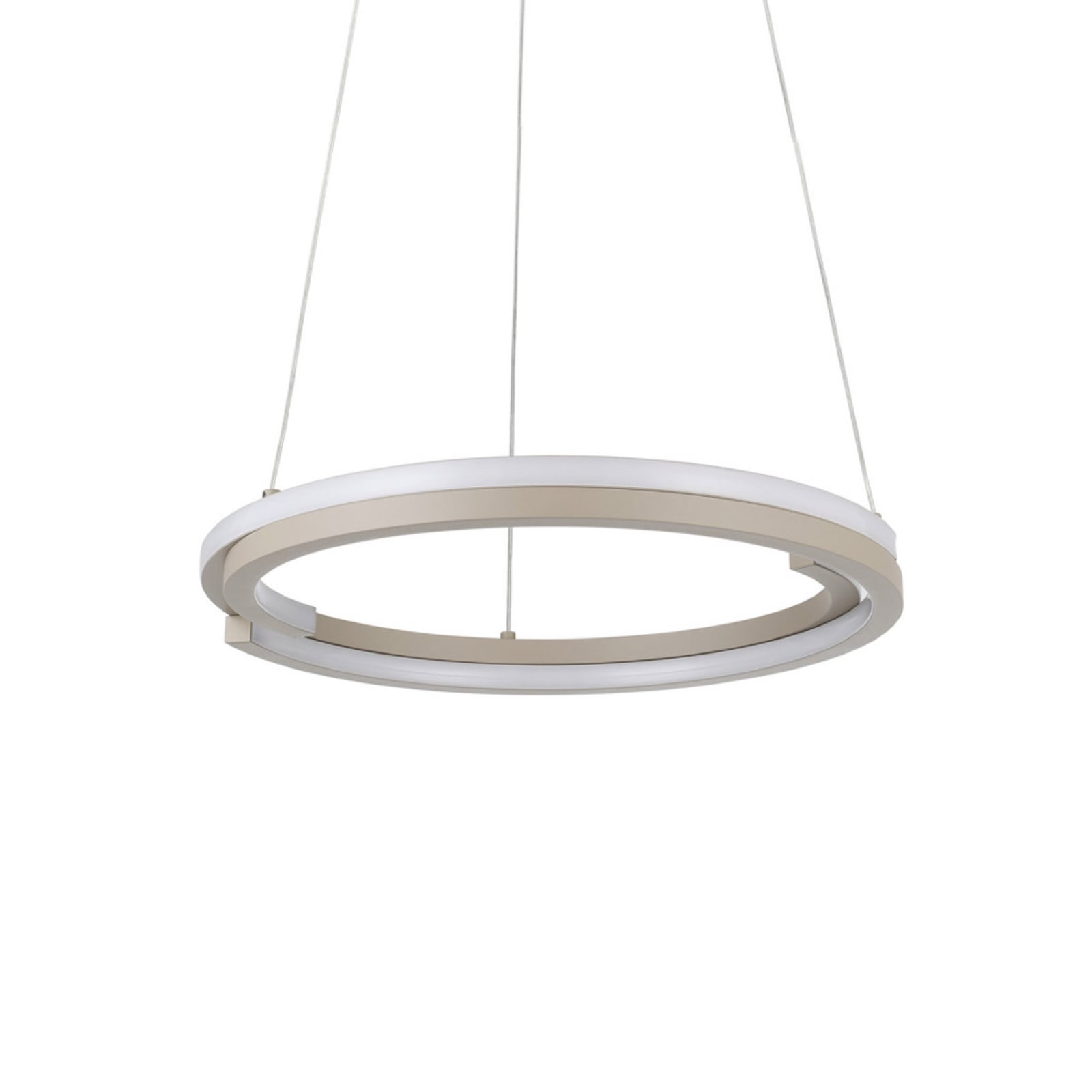 EGLO LED hanglamp MEZZOMONTE, beige, Ø 48 cm, CCT EGLO LED hanglamp MEZZOMONTE, beige, Ø 48 cm, CCT