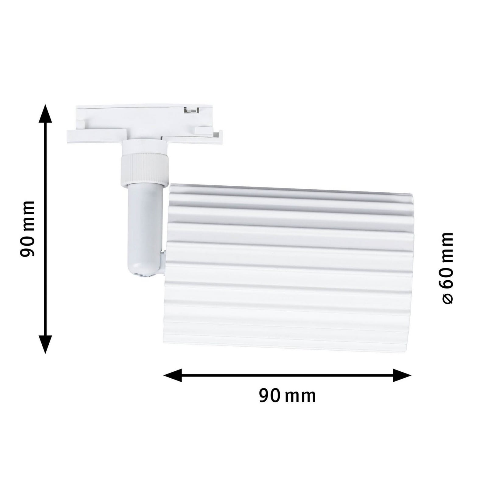 Paulmann URail tirni reflektor Lirena, bel, Ø 6 cm, GU10