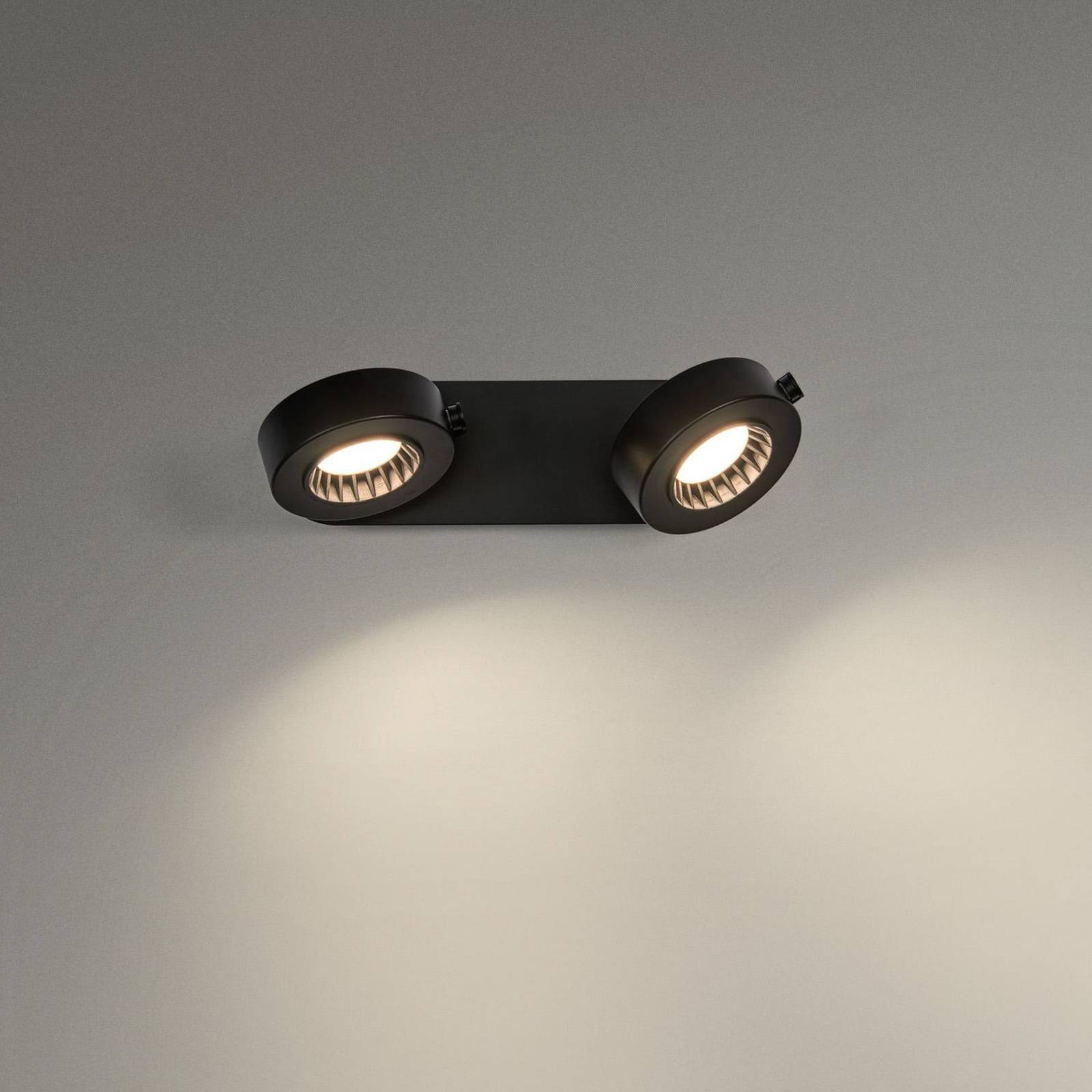 LEDVANCE Spot pour plafond LED Venus 3.000 K à 2 lampes noir