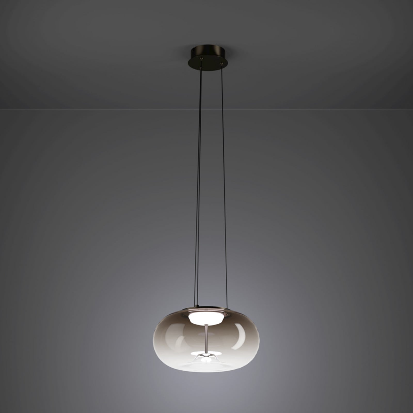 Lámpara colgante LED EGLO OPTICA 1, bronce/marrón, Ø 38 cm, CCT Lámpara colgante LED EGLO OPTICA 1, bronce/marrón, Ø 38 cm, CCT