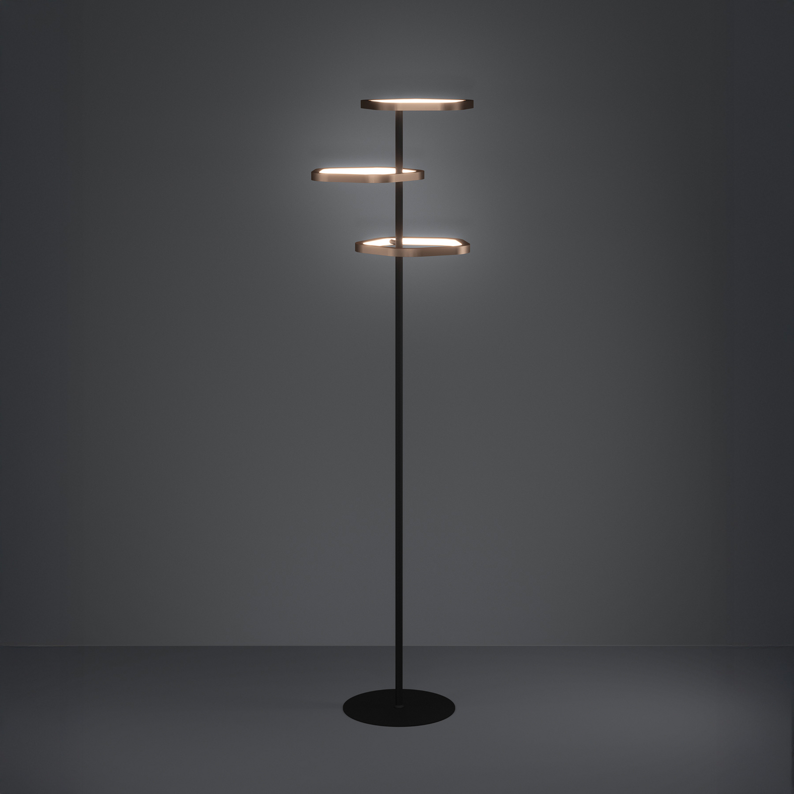 Lampe sur pied LED Estrella bronze/noir 160 cm - Stars of Light