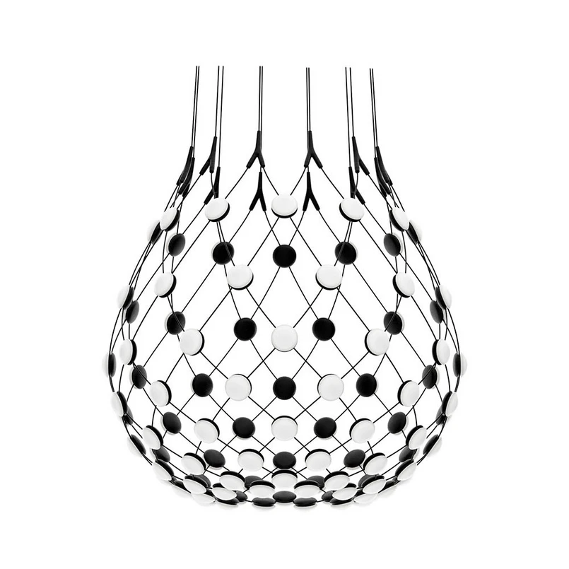 Luceplan - Mesh Taklampa Ø80xH60 Phase 4m Black
