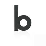 Kućni brojevi od nehrđajućeg čelika, slovo b, grafitno siva