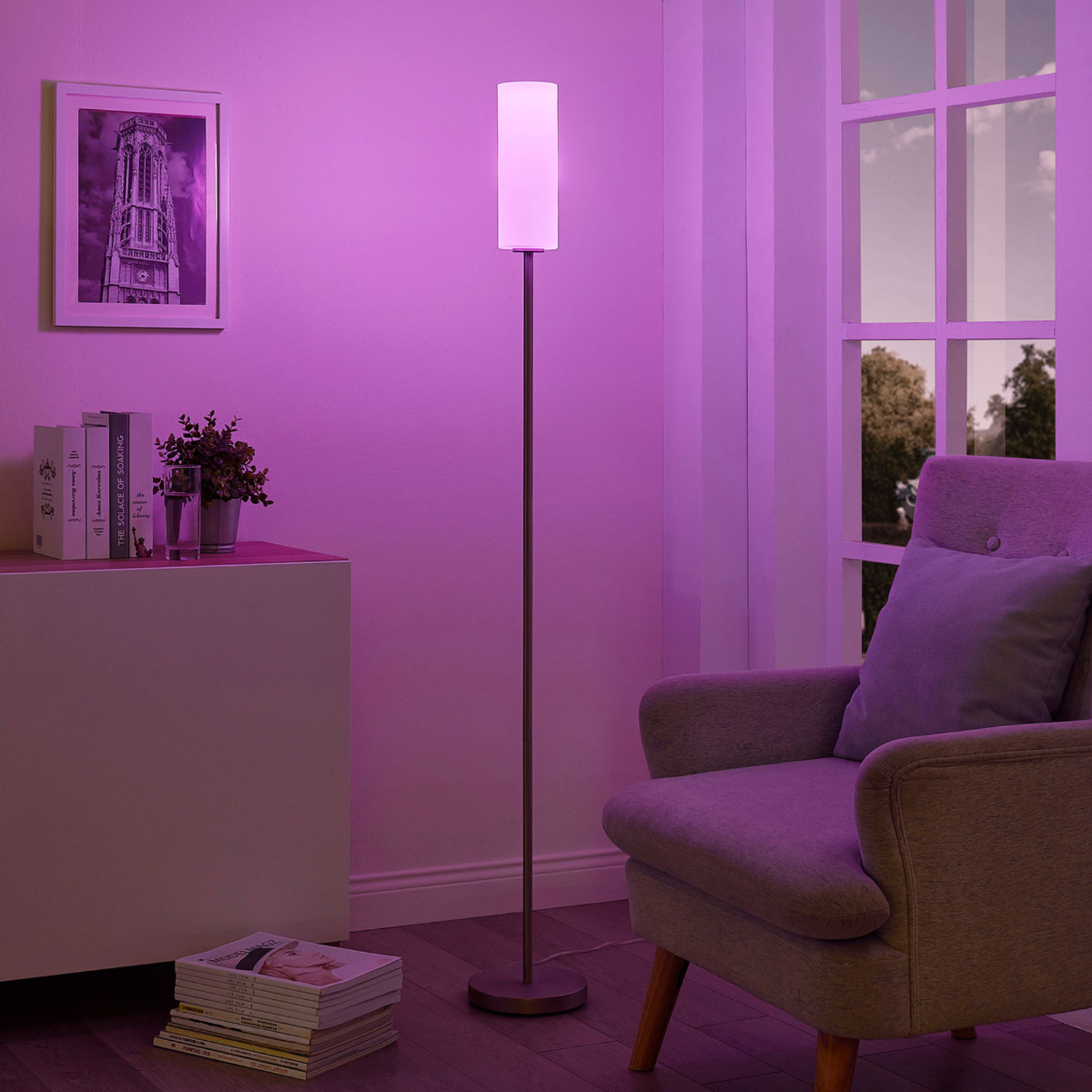 Lindby Smart RGB-LED-gulvlampe Felice, til app