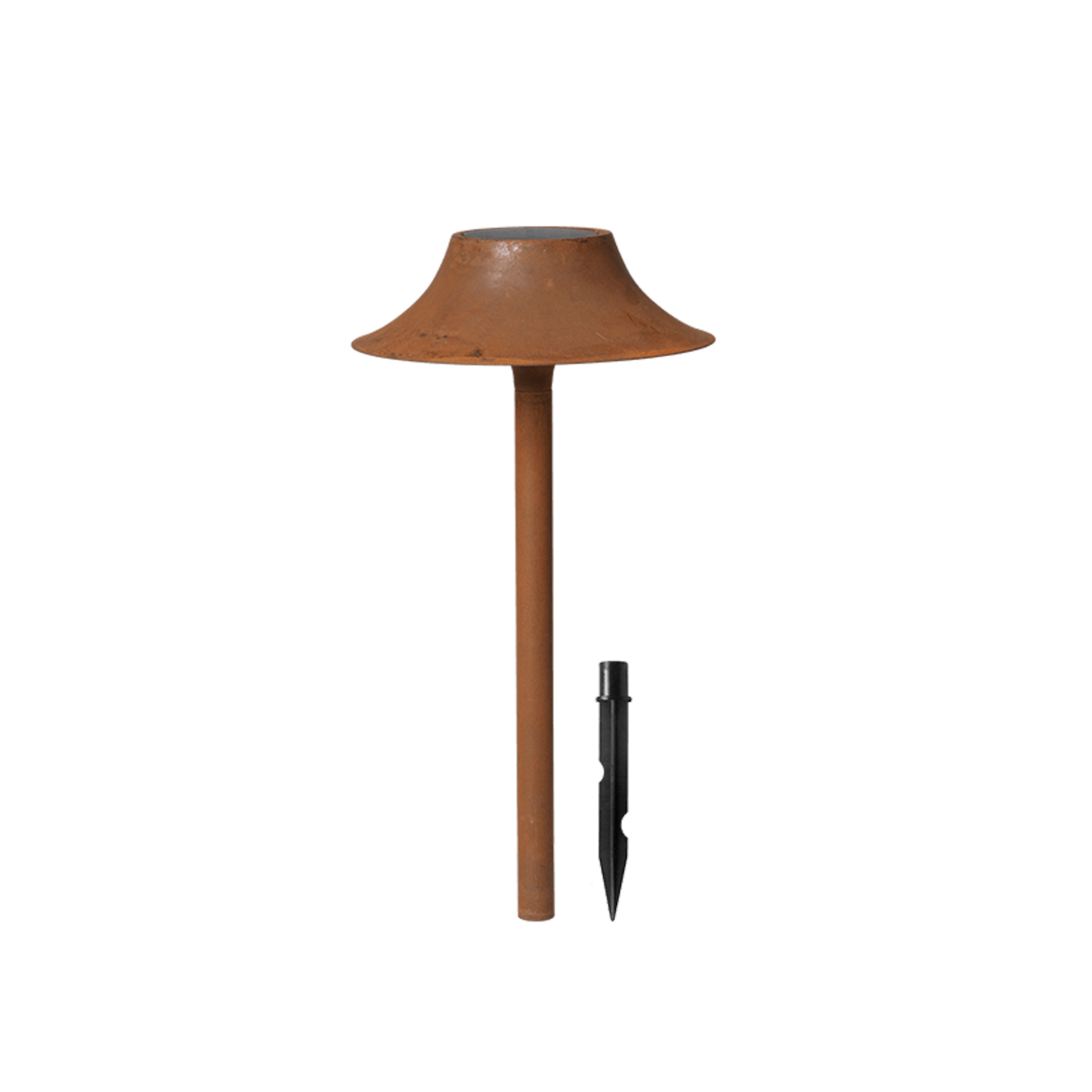 Lâmpada solar com espigão Cortivo, cor ferrugem, 46 cm - ferm LIVING
