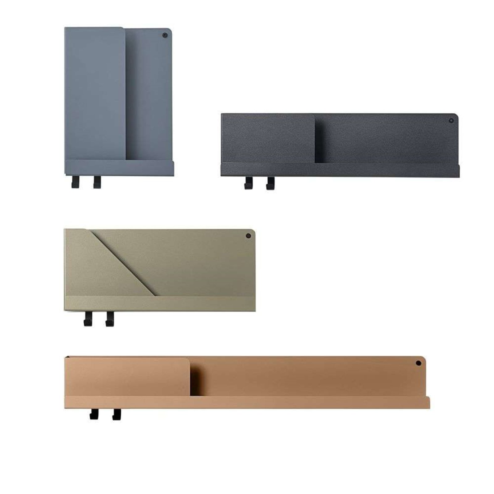 Folded Shelves 96x13 Grey - Muuto