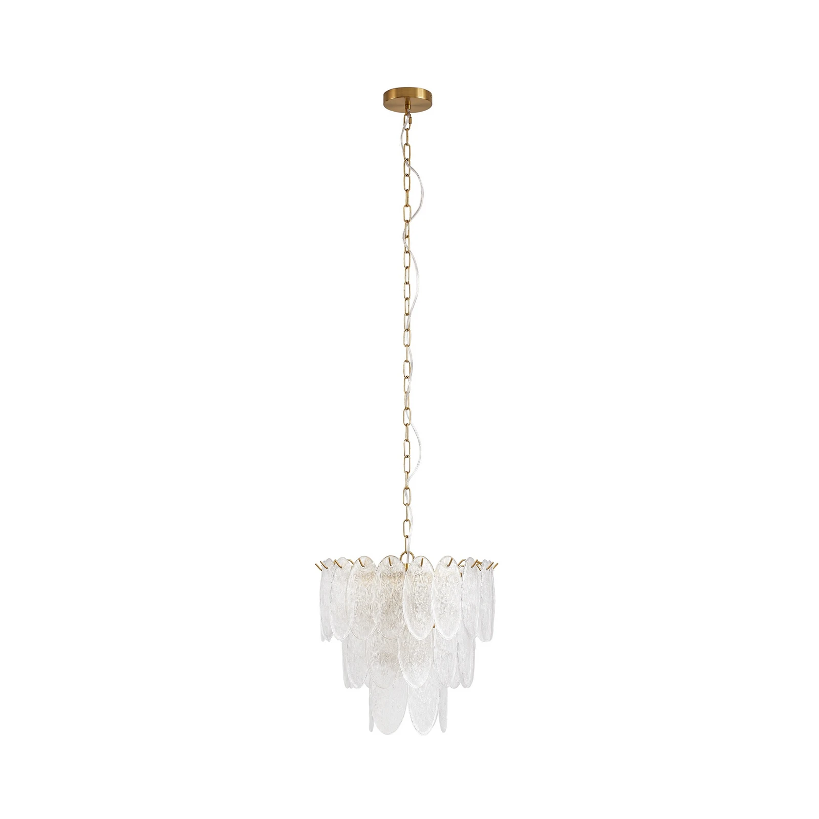 Lucande Dorothy pendant light, Ø 43 cm, glass, 4 x E14