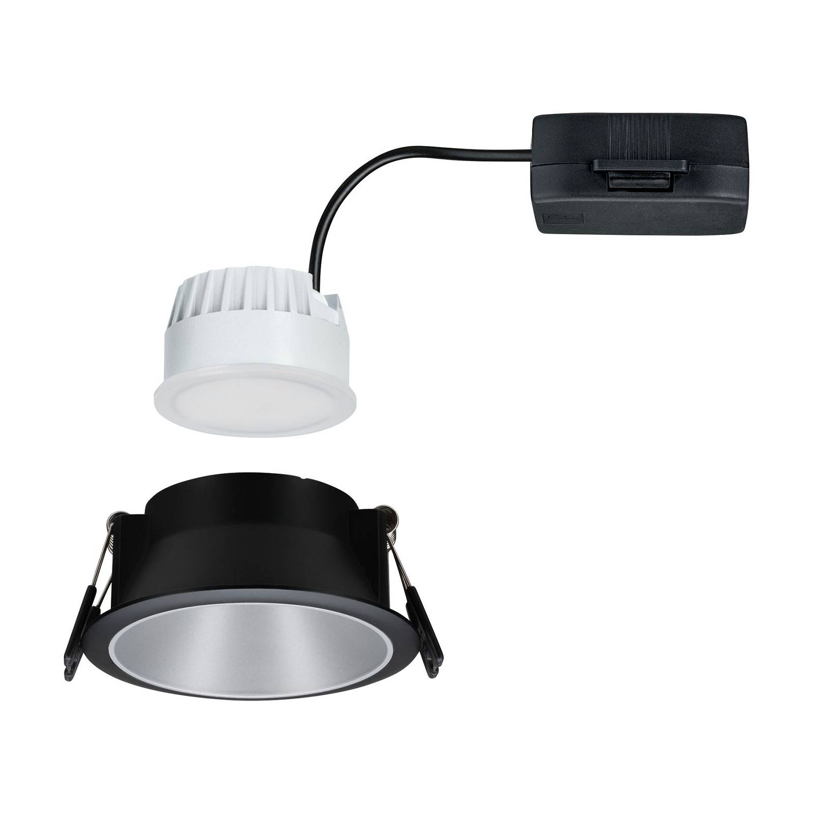 Paulmann Cole spotlight LED, srebrno-czarny