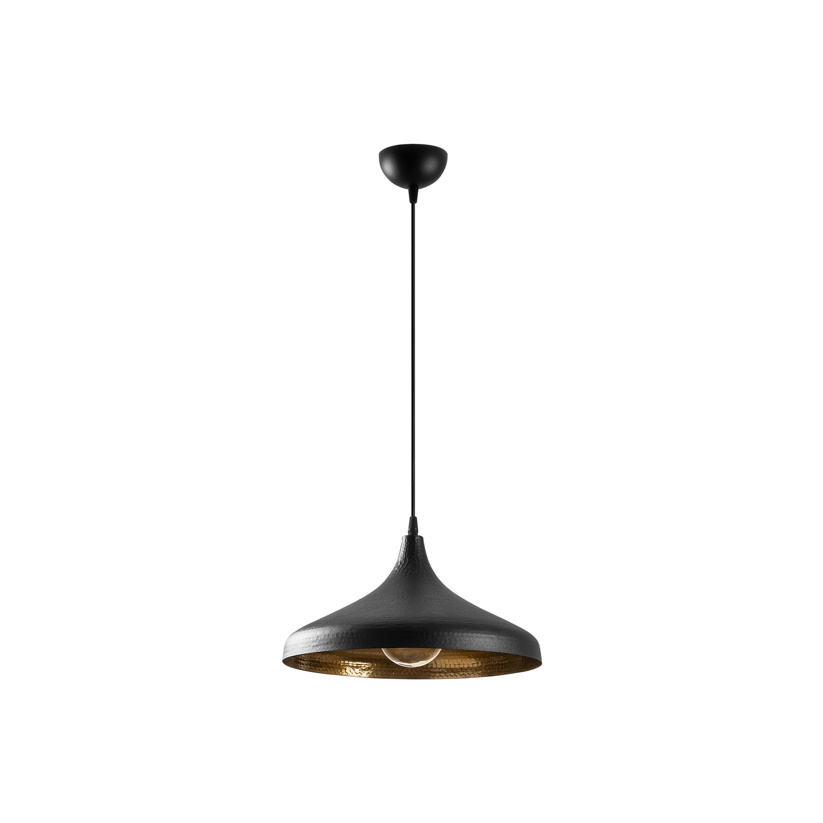 Tattoo 2641 pendant light, Ø 36 cm, black/gold