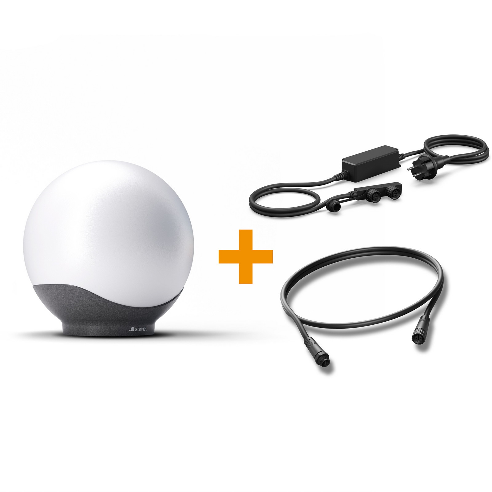 STEINEL algkomplekt Sphera 300 C, valge/must, RGBWW, IP65 STEINEL algkomplekt Sphera 300 C, valge/must, RGBWW, IP65