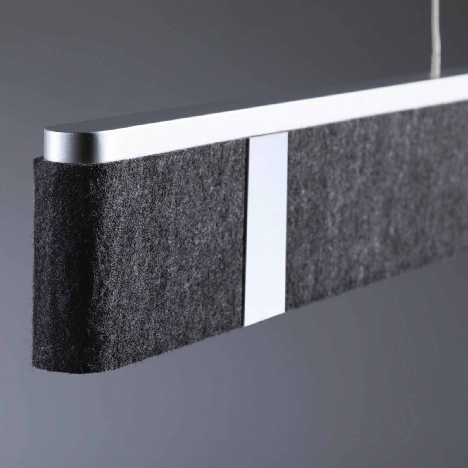 Paulmann Smart LED-Hängelampe Jagun, anthrazit, 100 cm, Filz