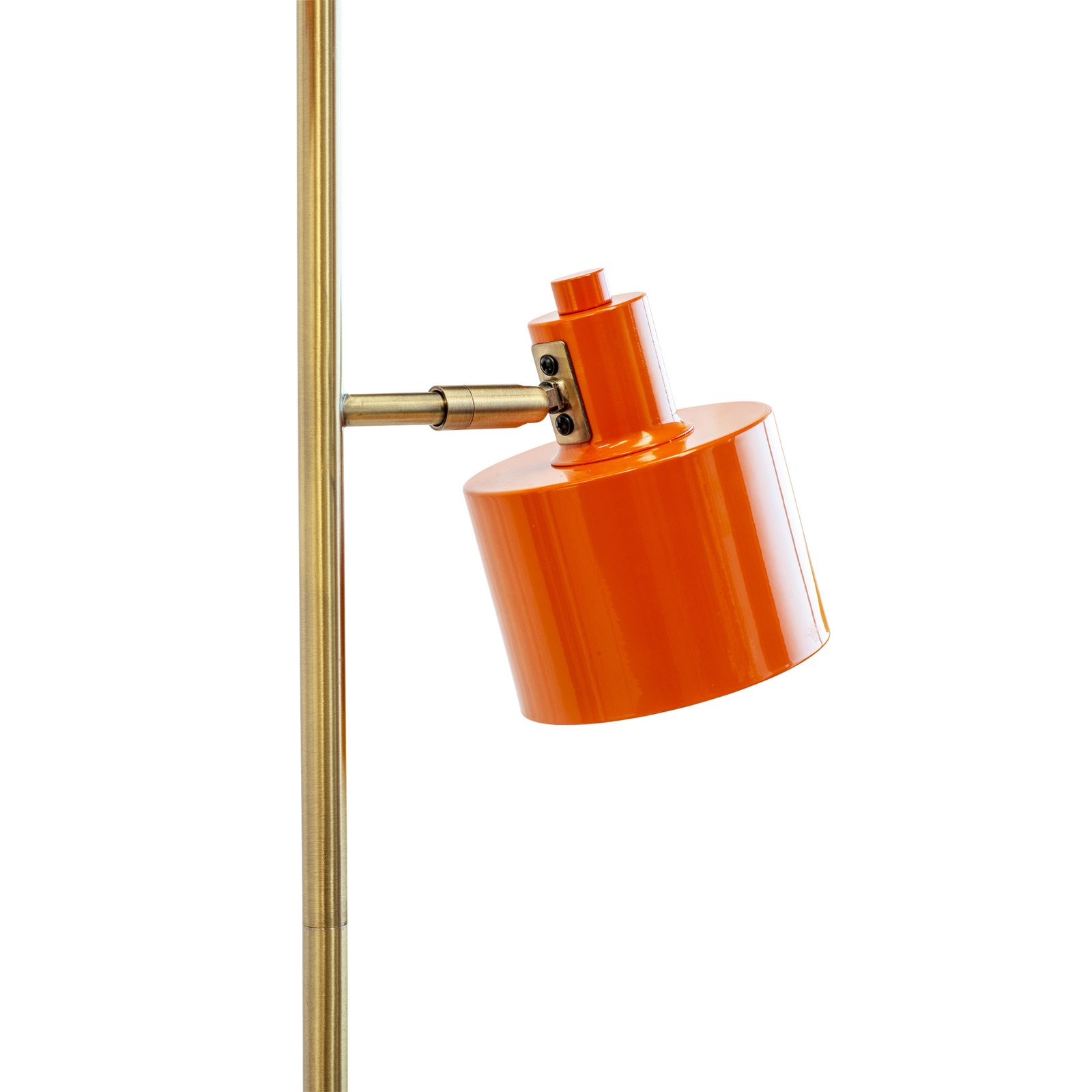 Dyberg Larsen Подова лампа Ocean с 2 светлини, оранжево/месинг