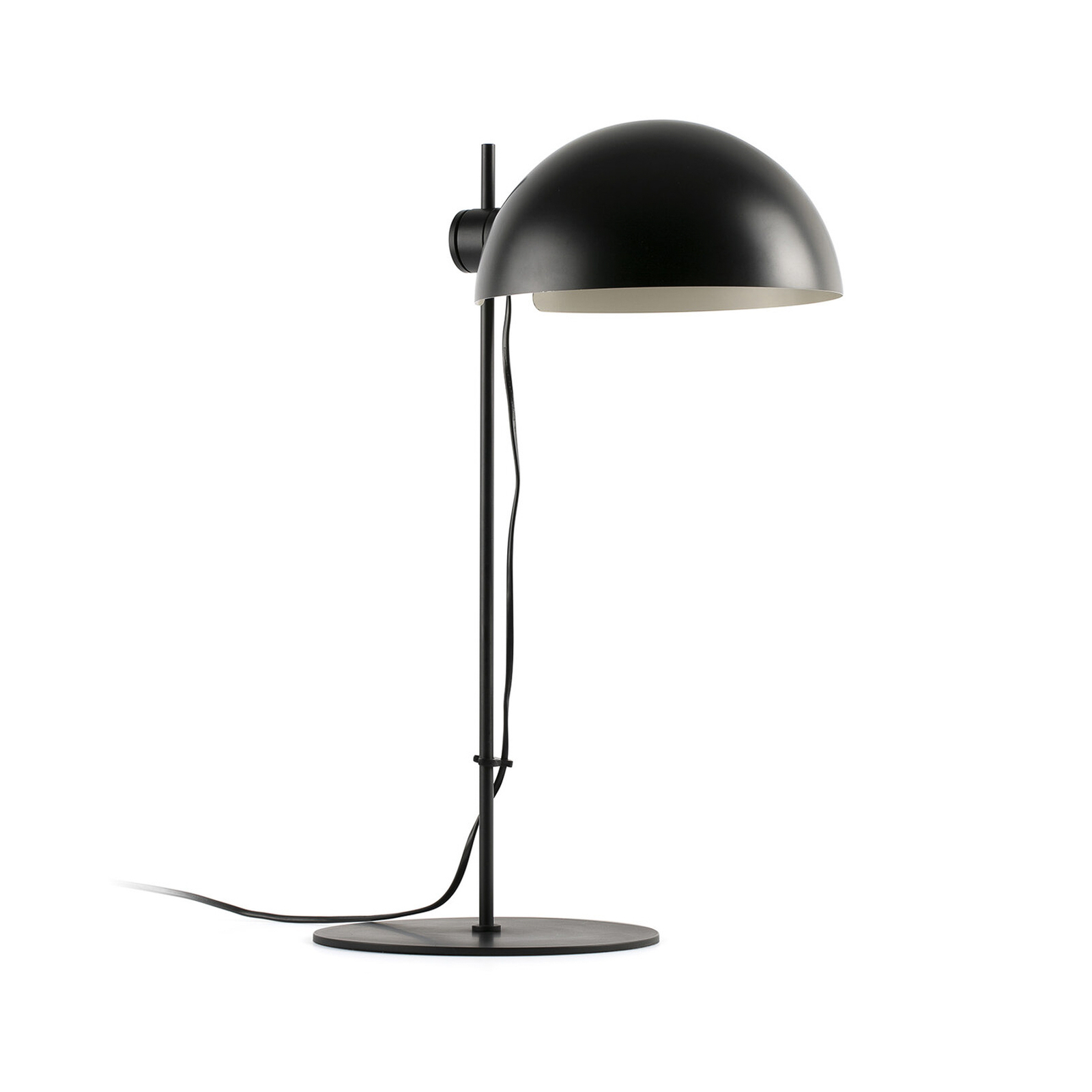 Stolní lampa Dominica, matná černá, ocel, výška 53 cm