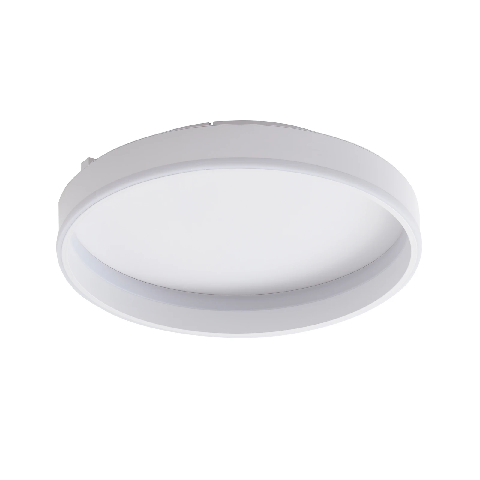 Lindby Plafonnier LED Yasmen, blanc, métal, 3-step-dim
