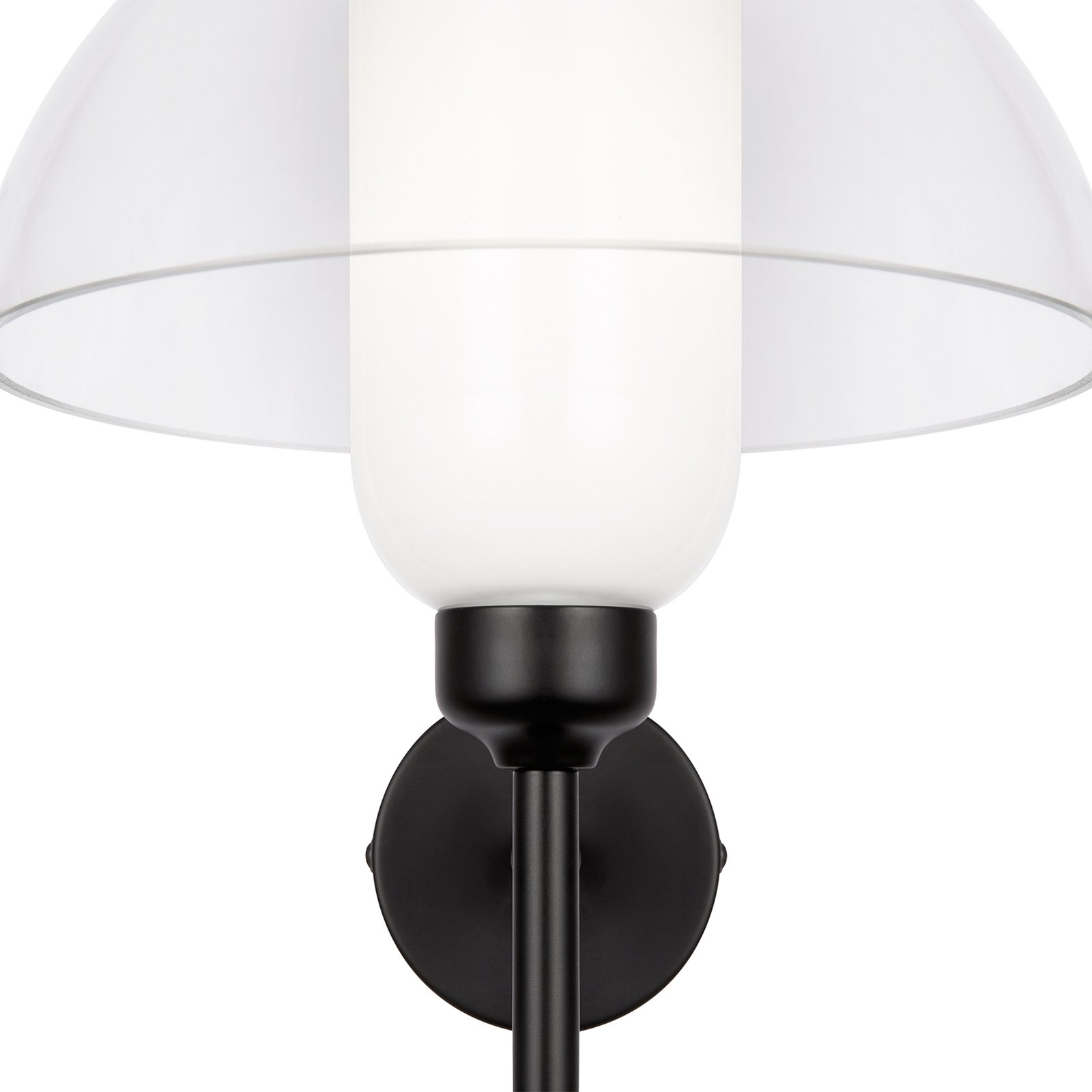 Maytoni Memory vegglampe, svart, høyde 24,4 cm, keramikk