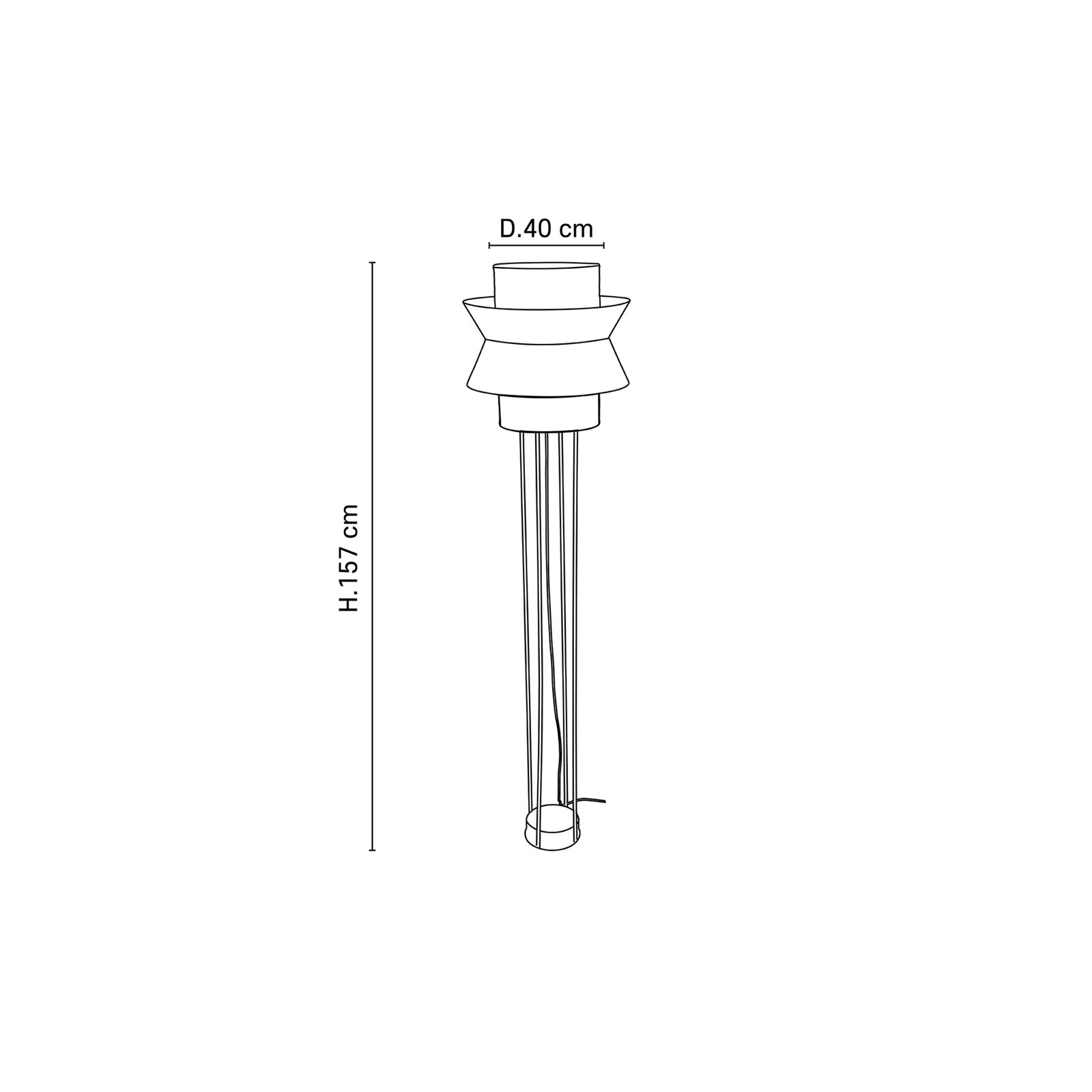 Singapour DBL Stehleuchte, khaki/curry - MARKET SET Singapour DBL Stehleuchte, khaki/curry - MARKET SET