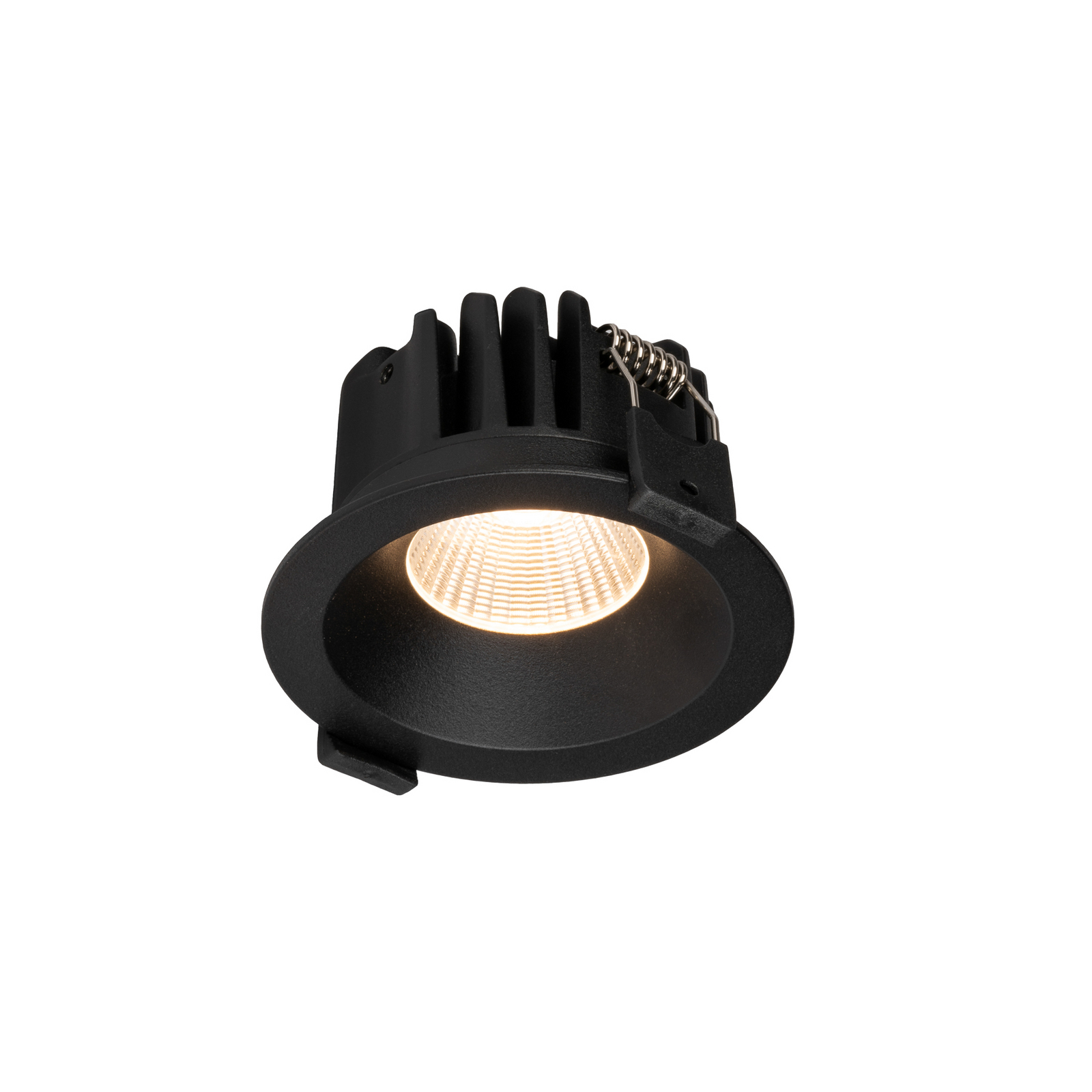 SLC LED downlight OnePro Soft, zwart, 3.000 K, aluminium