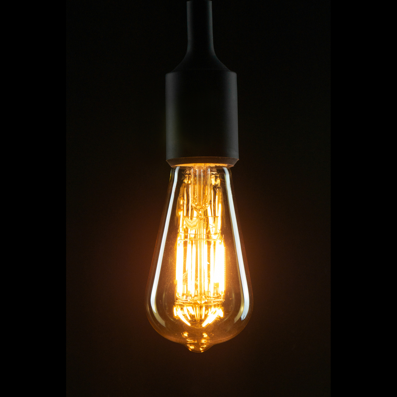 SEGULA LED-Lampe E27 ST64 5W 2200K gold/silber dim
