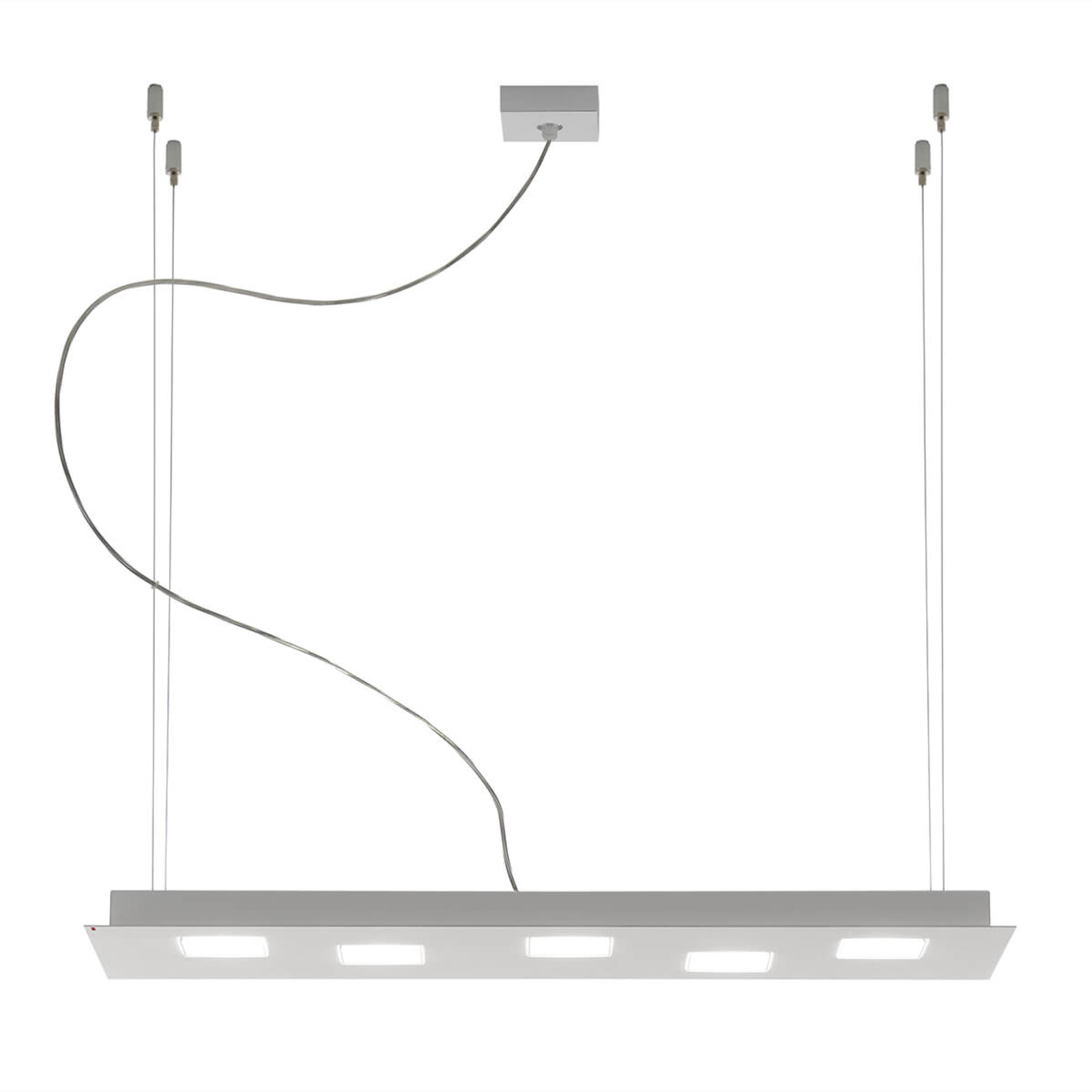 Suspension LED long Quarter en blanc