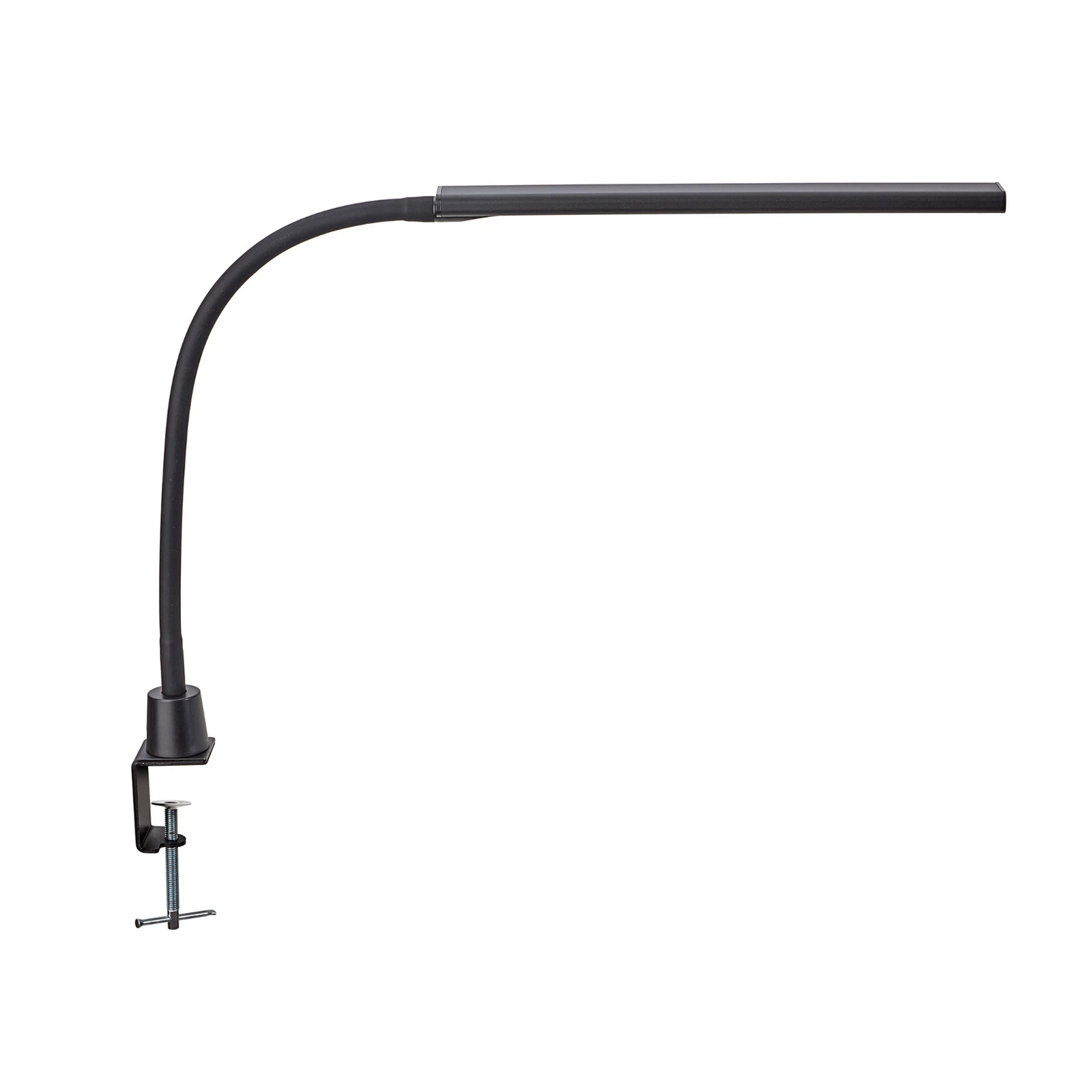 LED-klämlampa MAULpirro, svart, 37 cm, dimbar