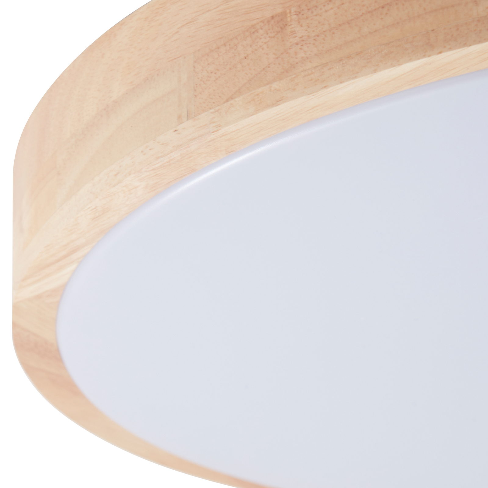 Lindby Innes LED-Deckenleuchte Holz Ø50,5cm Smart