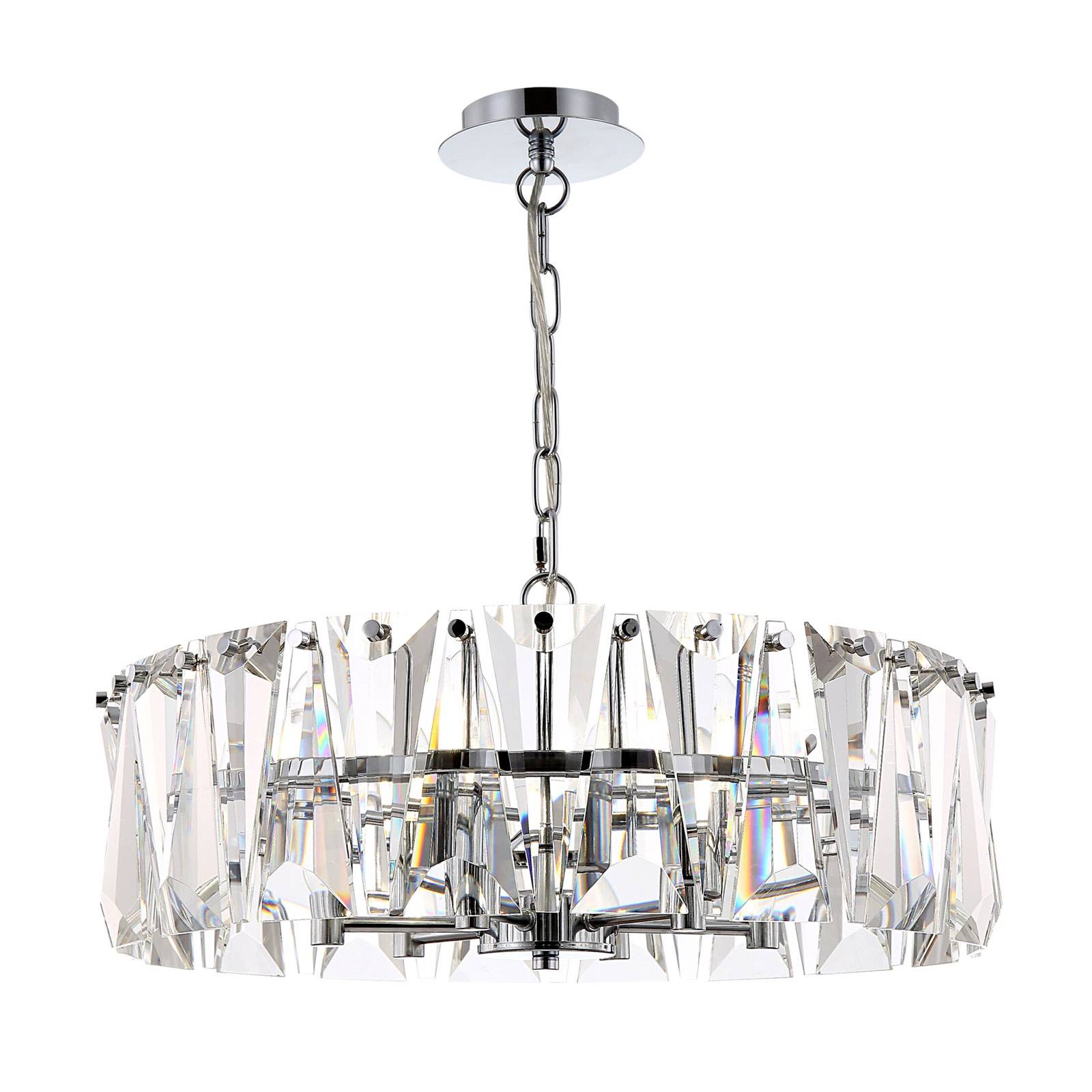 Maytoni Puntes hanging light Ø 51.7 cm, for Living / Dining Room, metal, glass, E14, 60 W