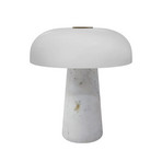 Glossy mini, LED-Akku-Tischleuchte, Marmor weiß, Nordlux