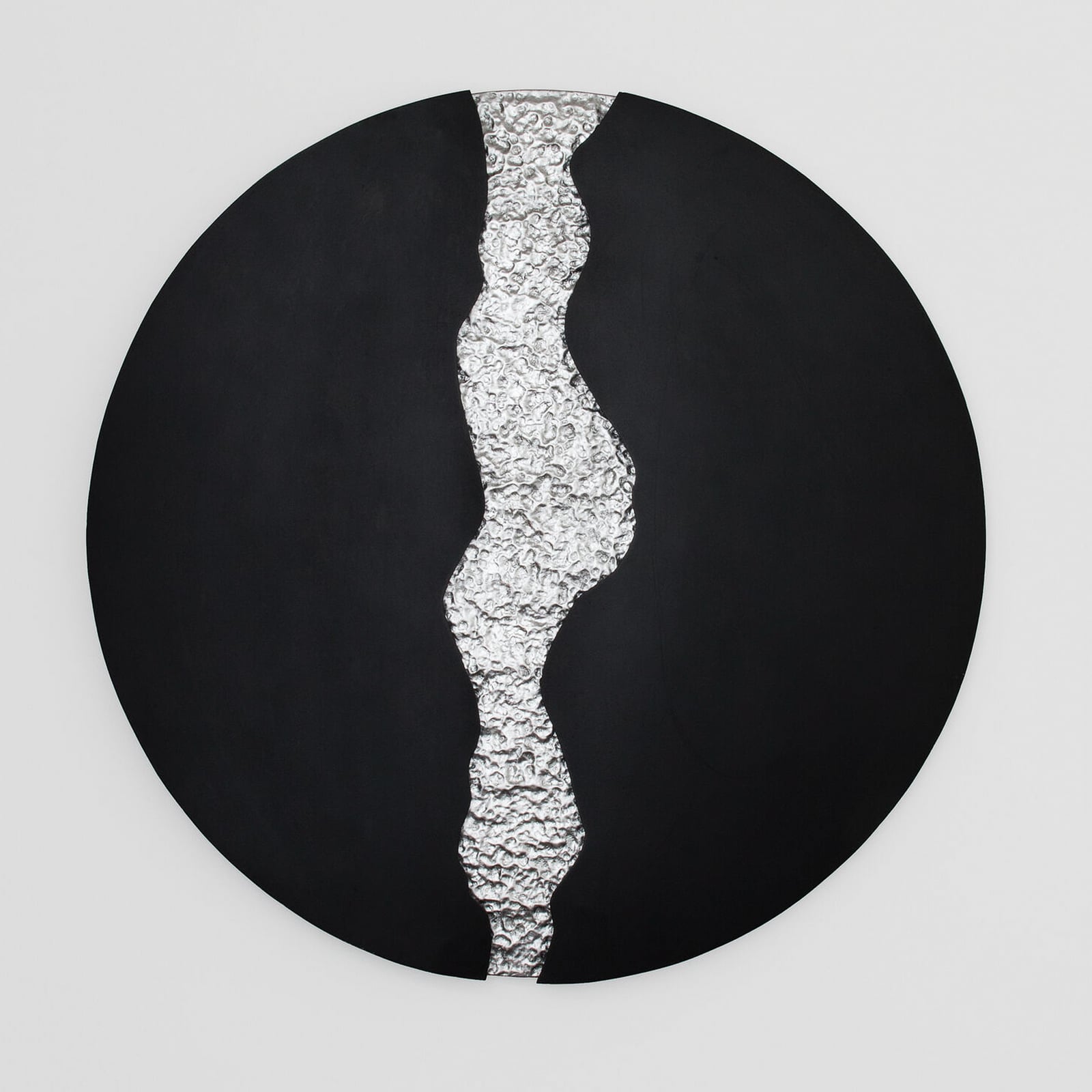 LED-vegglampe LAVA, svart/sølv, Ø 80 cm, metall, dimbar