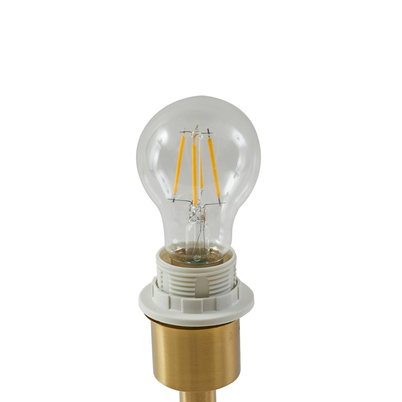 Alabaster Bordlampe Ø30 Hvid/Guld - Lindby