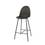Tabouret de bar Eternity, noir, acier, hauteur 111,5 cm - Mater