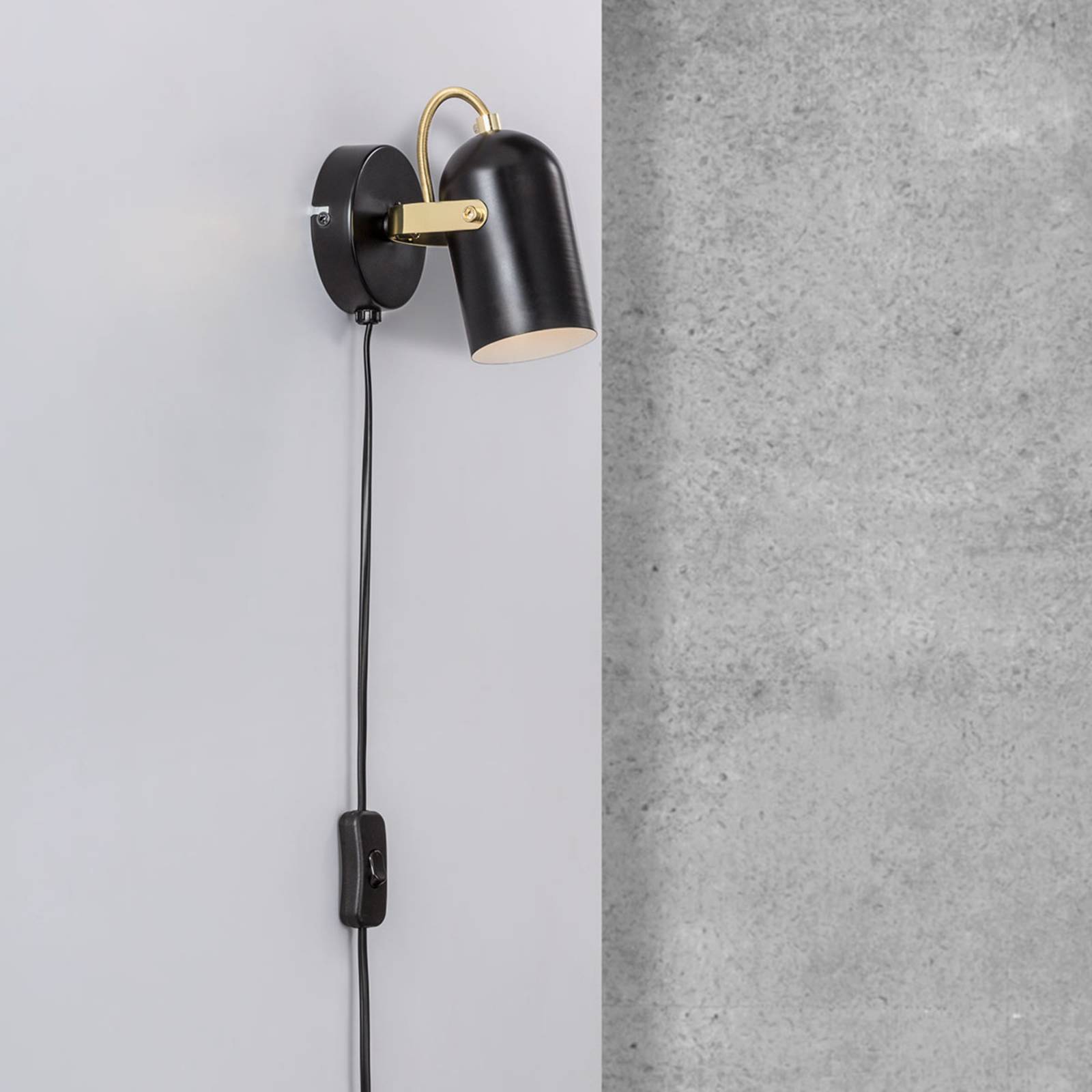 Photos - Chandelier / Lamp Nordlux Lotus wall light with cable and plug 